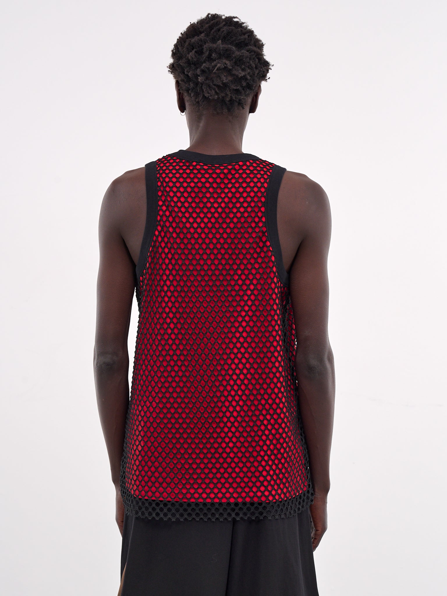 Record Tank Top (MS25JE40-JE01-349-BLACK-RED)