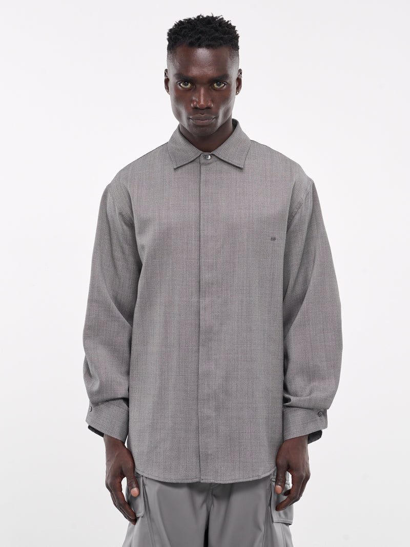 Check Shirt (MSH16-FAW12-GREY-BLACK)