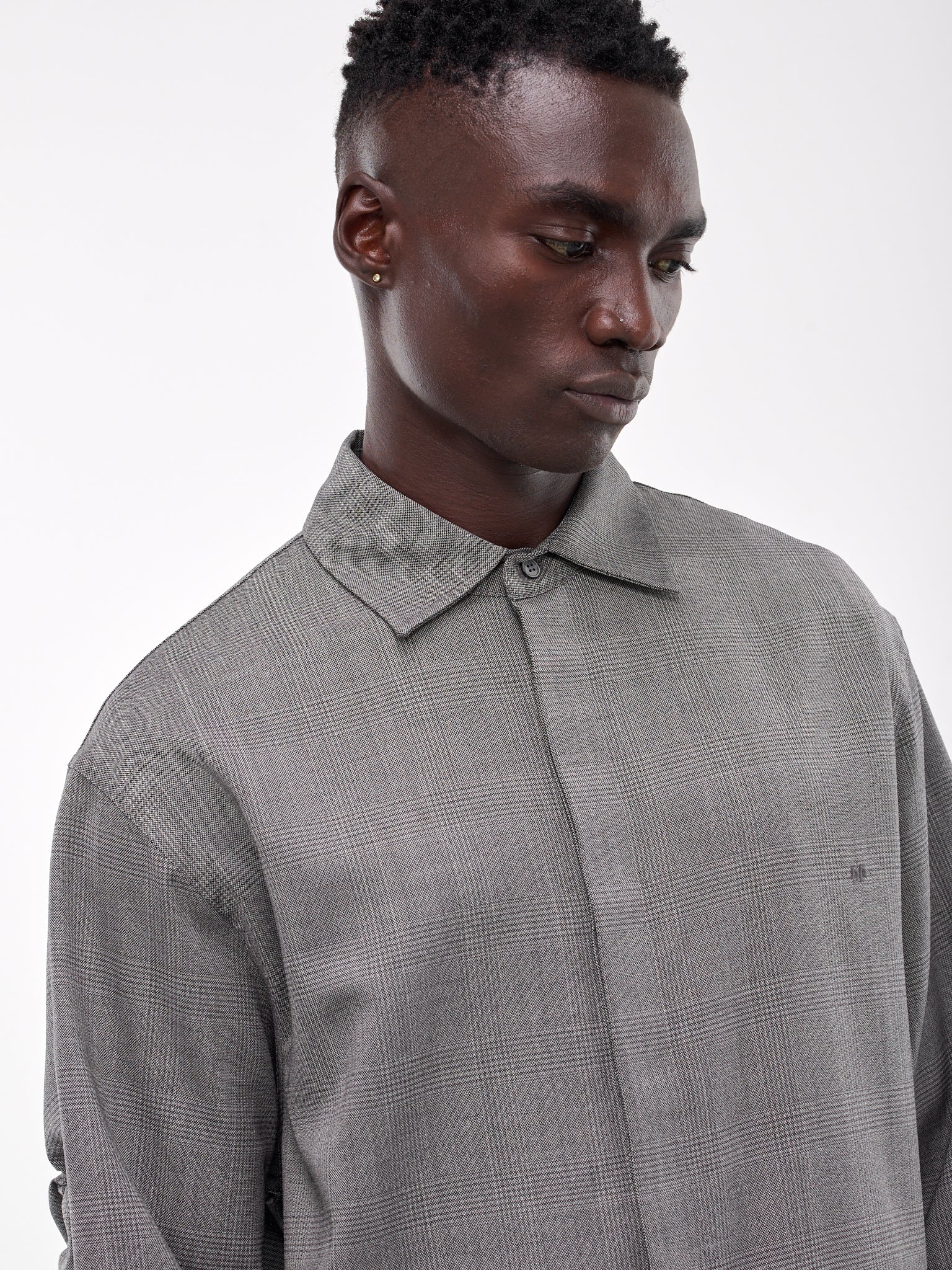 Check Shirt (MSH16-FAW12-GREY-BLACK)