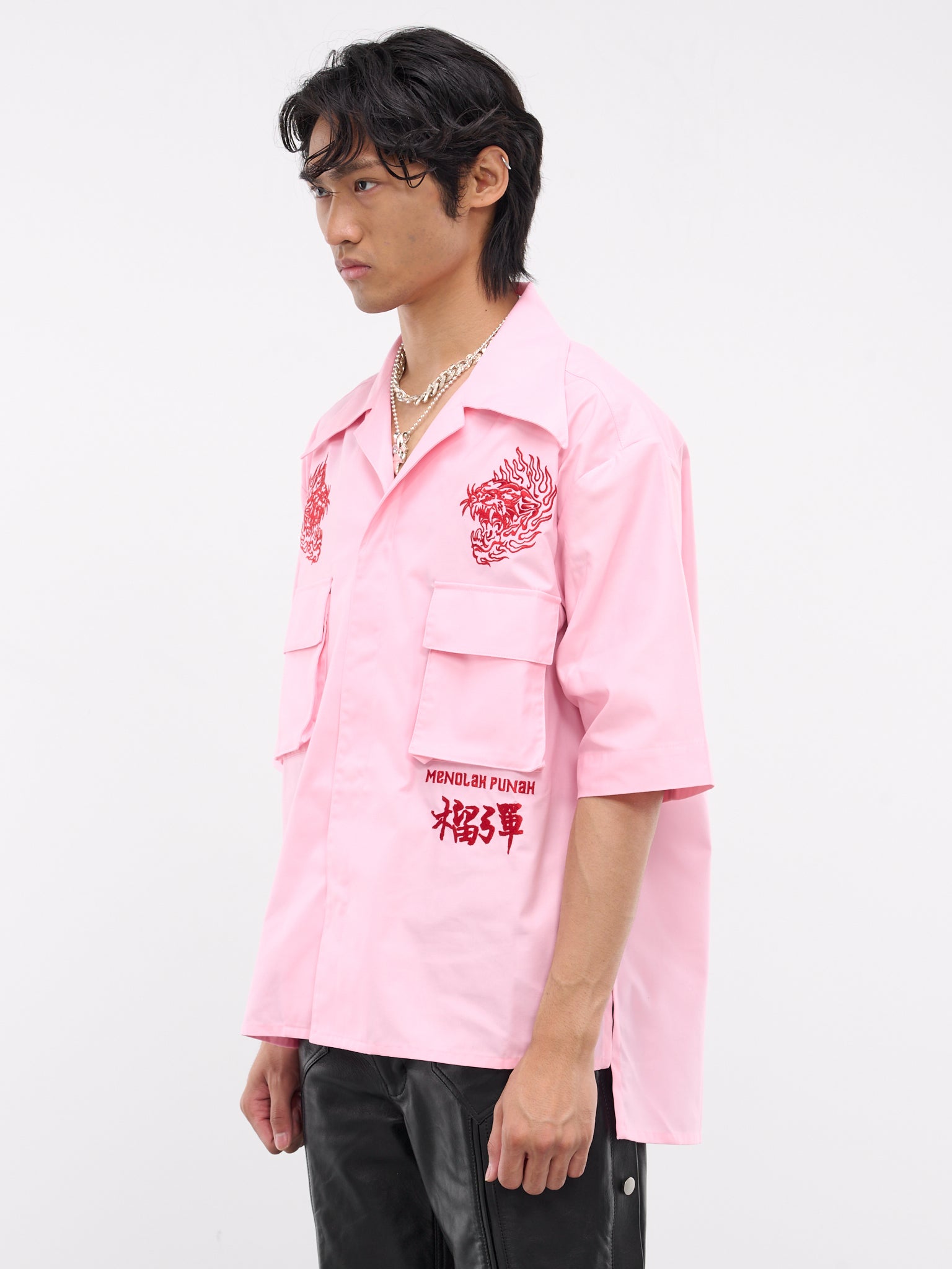 Hustler Shirt (MT079W-GA-BABY-PINK)