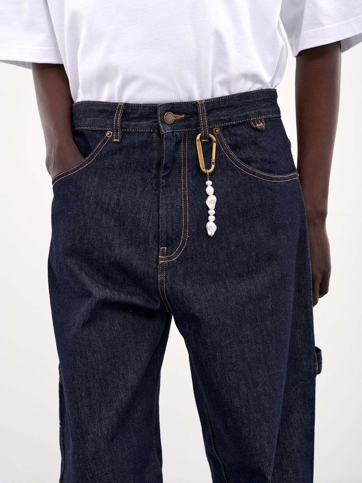 John Raw Denim Work Trousers (MTR01-DBL03-RAW-DENIM-BLUE)