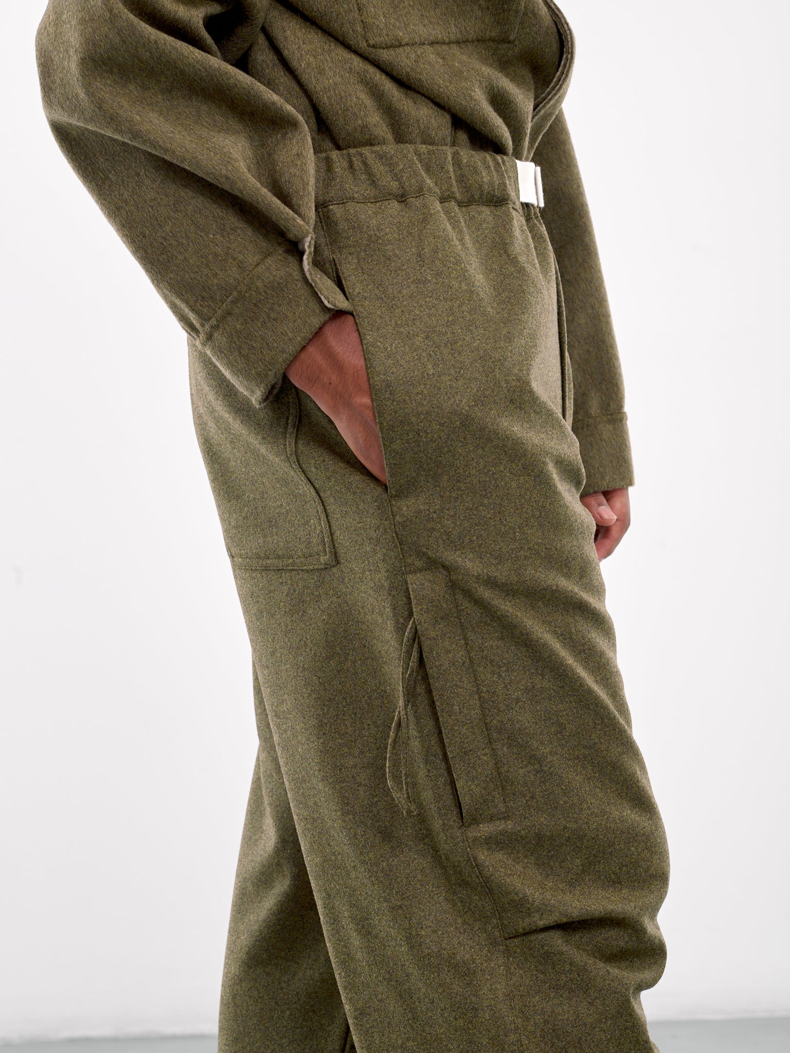 Military Trousers (MTR09-FAW02-GREEN-MELANGE)