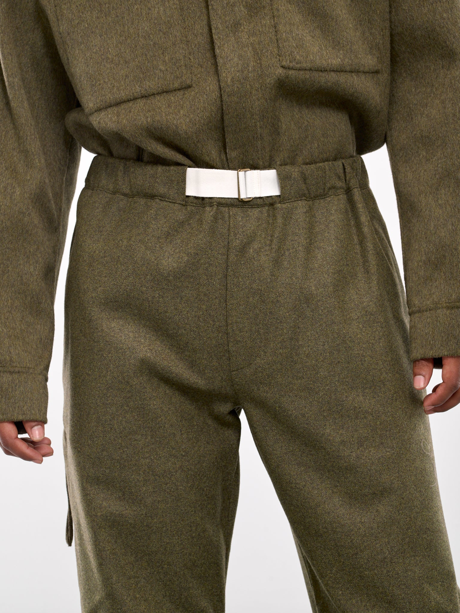 Military Trousers (MTR09-FAW02-GREEN-MELANGE)