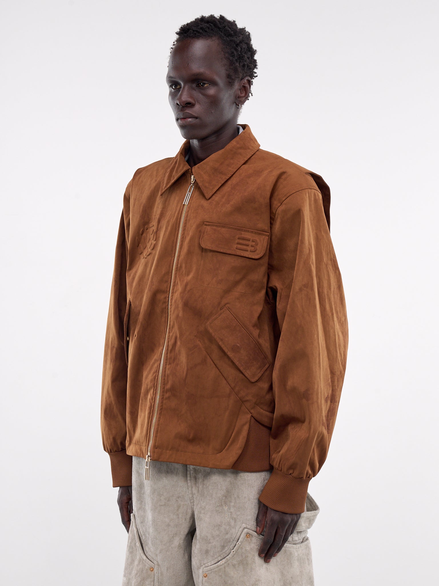 Ross Stained Blouson (N3-JK-06-CB-COFFEE-BEAN)