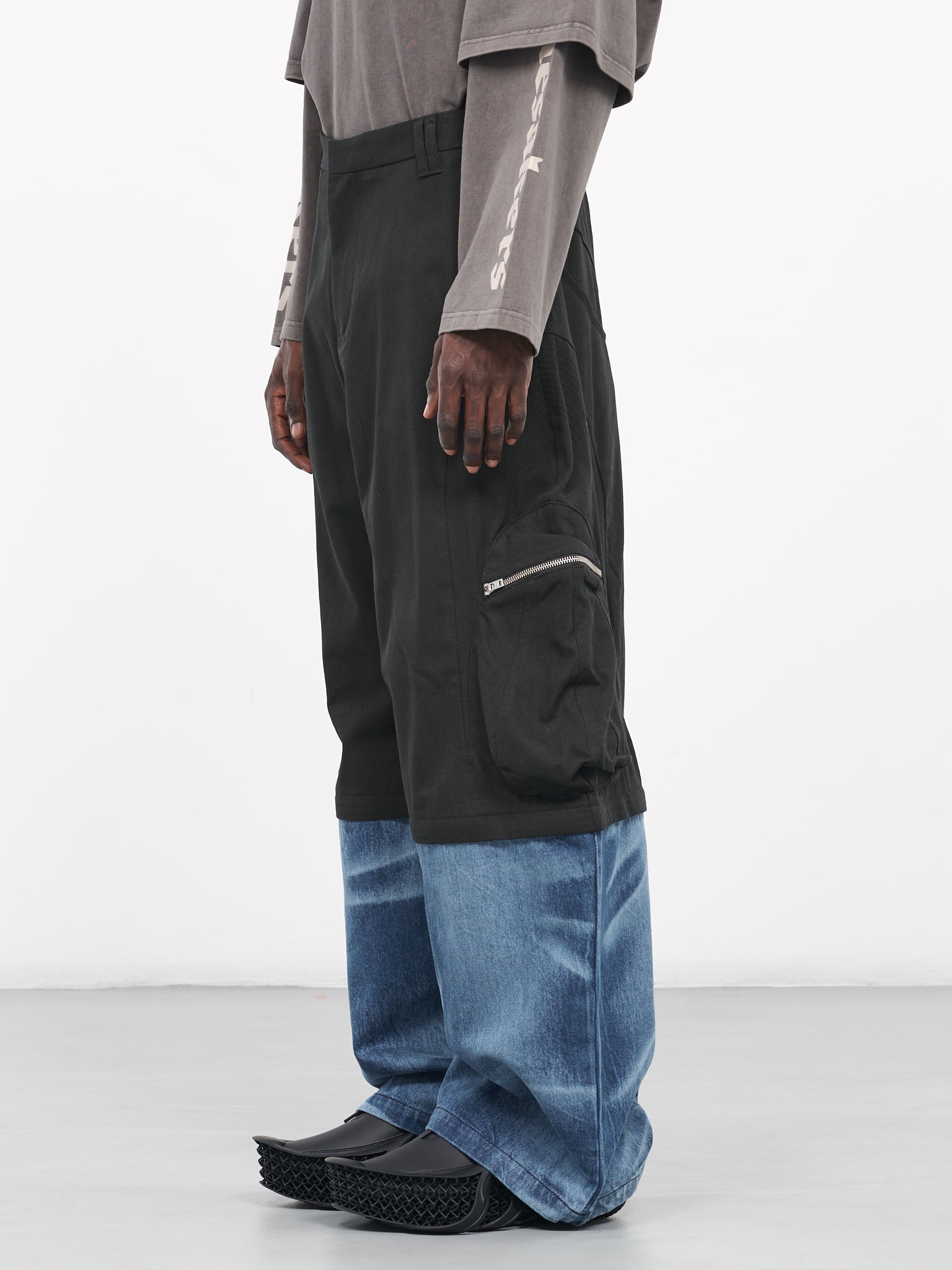 Knee Cargo Jeans Detachable (N3-N3-PT-04-EUPHORIC-BLACK-YAL) Felix