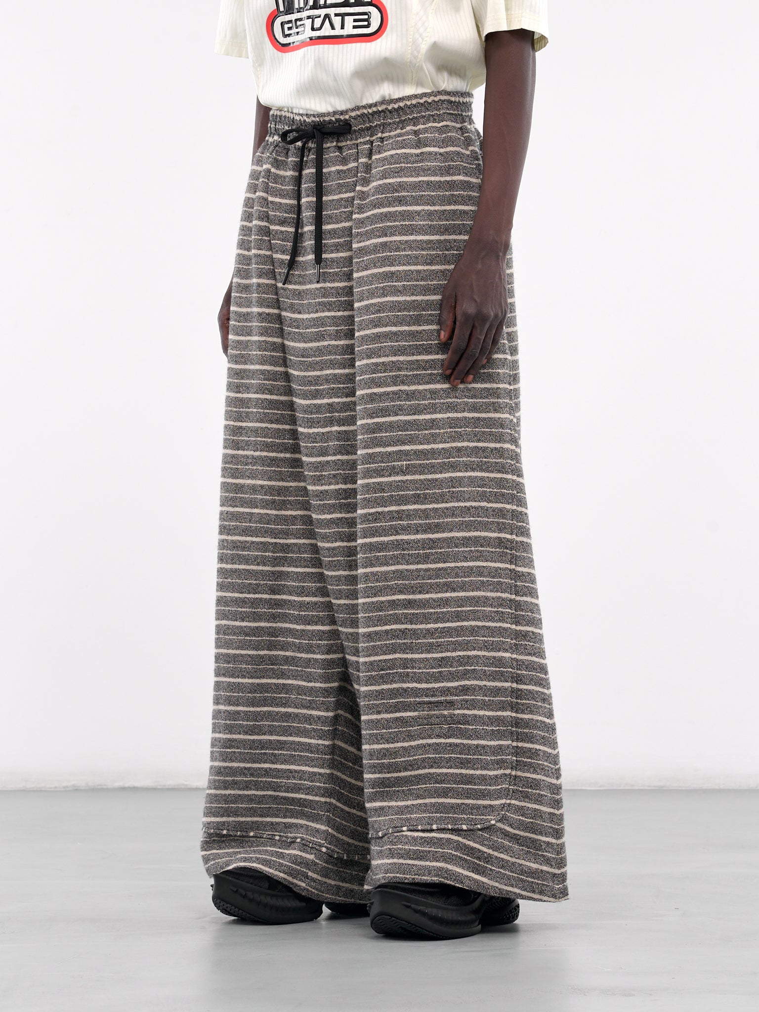 Maurice Striped Wide Pajama Pants (N3-PT-01-SBT-STRIPED-BLACK-TOW)