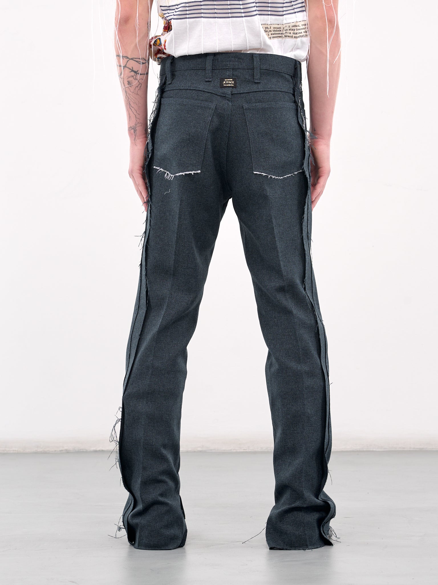 Deconstructed Twill Trousers (NAVY-DECONSTRUCTED-TWILL)