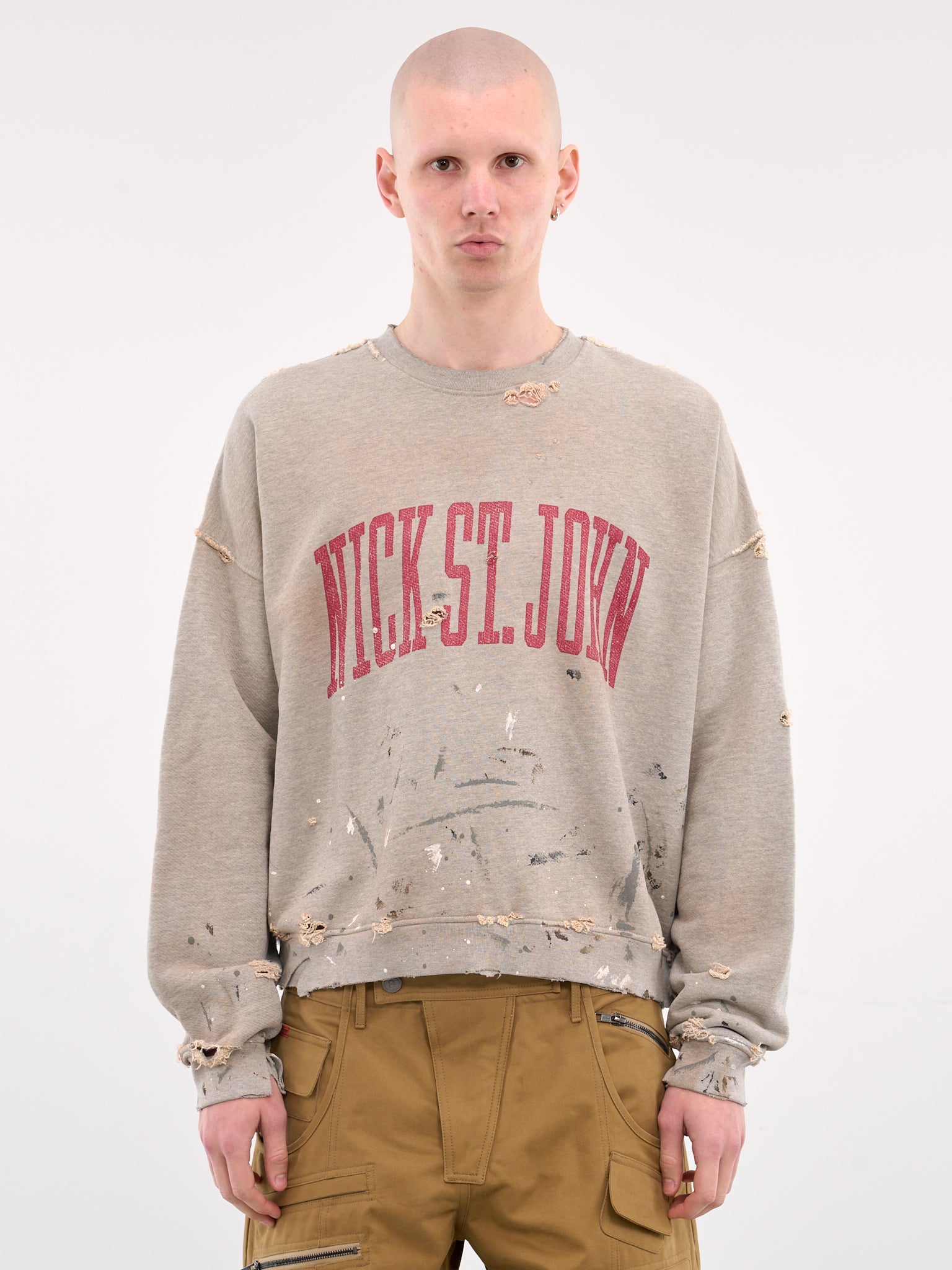 Nick St. John Crewneck (NICK-ST-JOHN-HTR-GREY)