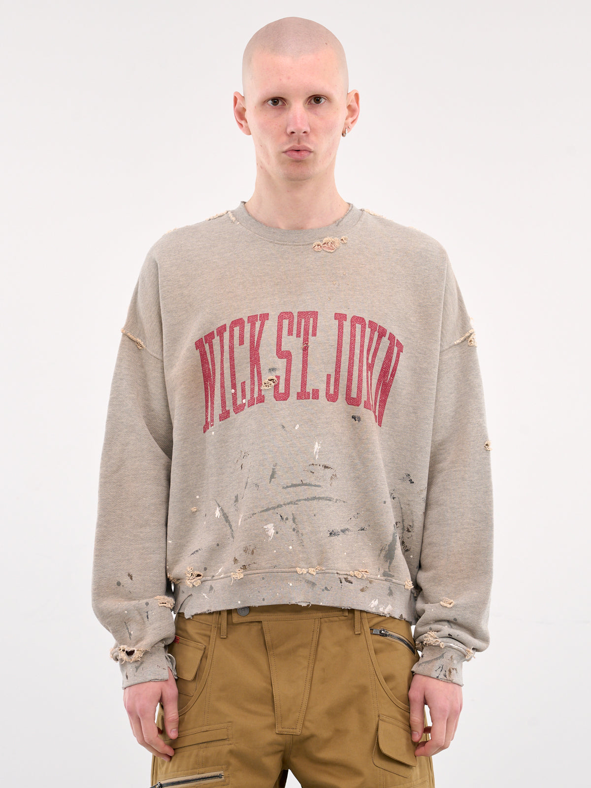 Nick St. John Crewneck (NICK-ST-JOHN-HTR-GREY)