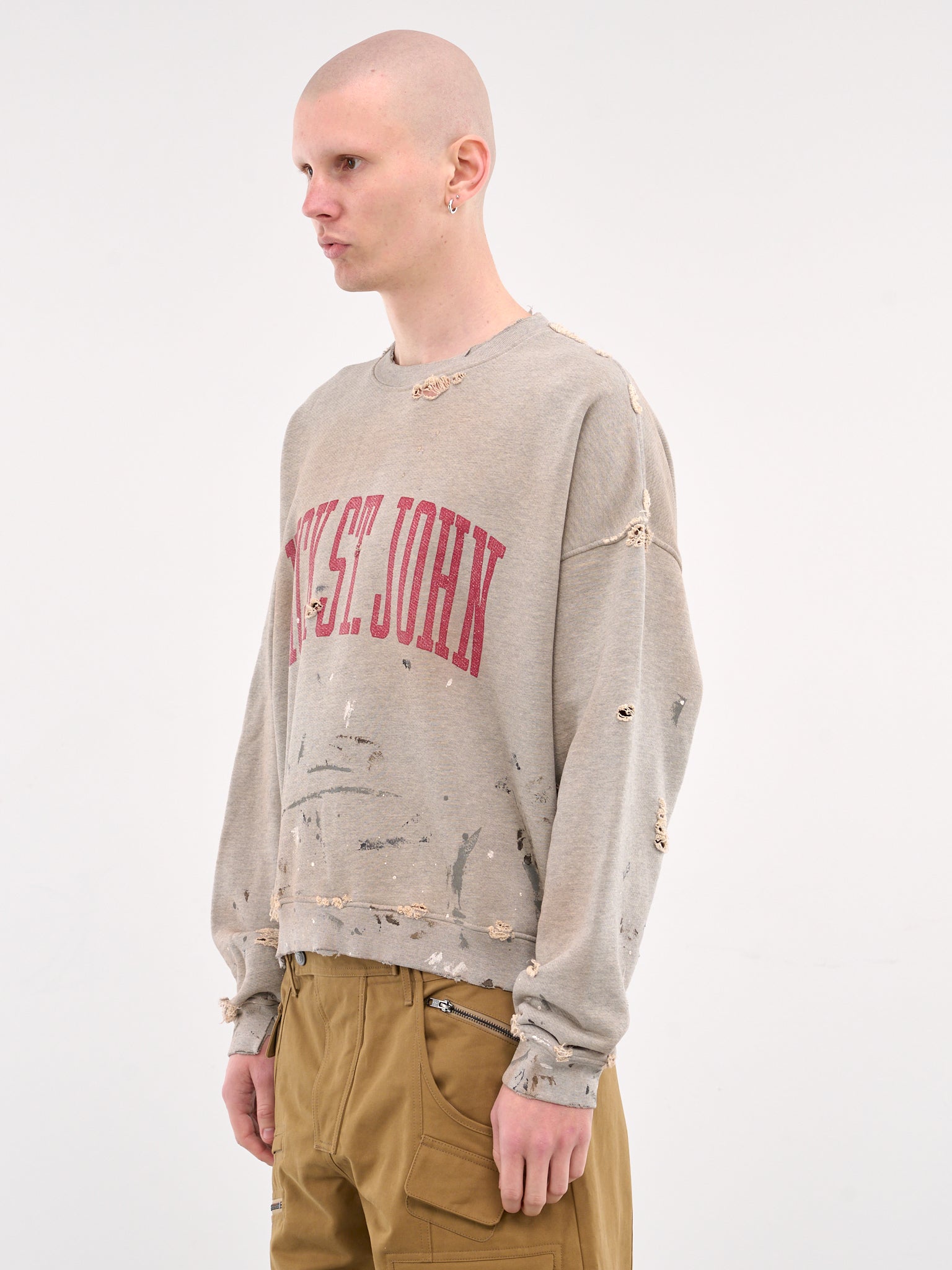 Nick St. John Crewneck (NICK-ST-JOHN-HTR-GREY)