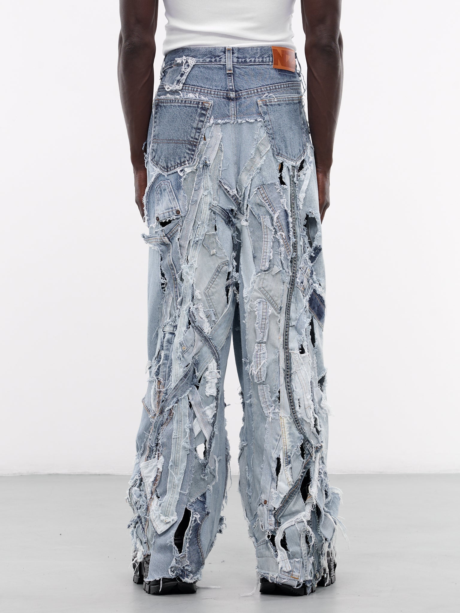 Upcycled Denim Pants (NZ303-87-DENIM-LIGHT-WASH)