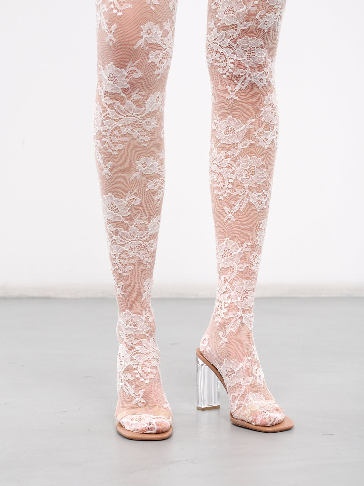 Lace Tights (O4B23T-ONP87-WHITE)