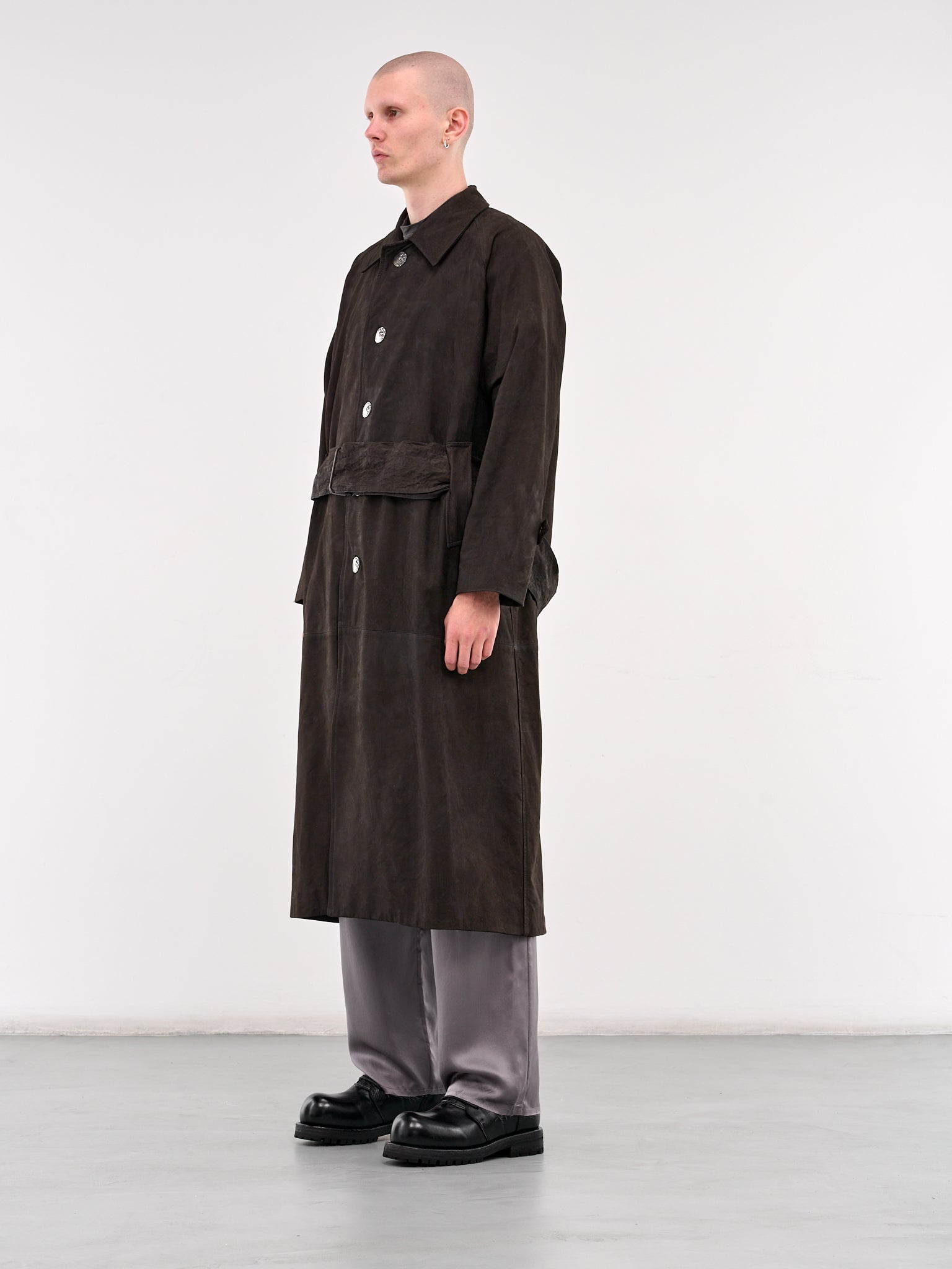 Nubuck Trench Coat (OUT-U-TRE-GAB-MUD)