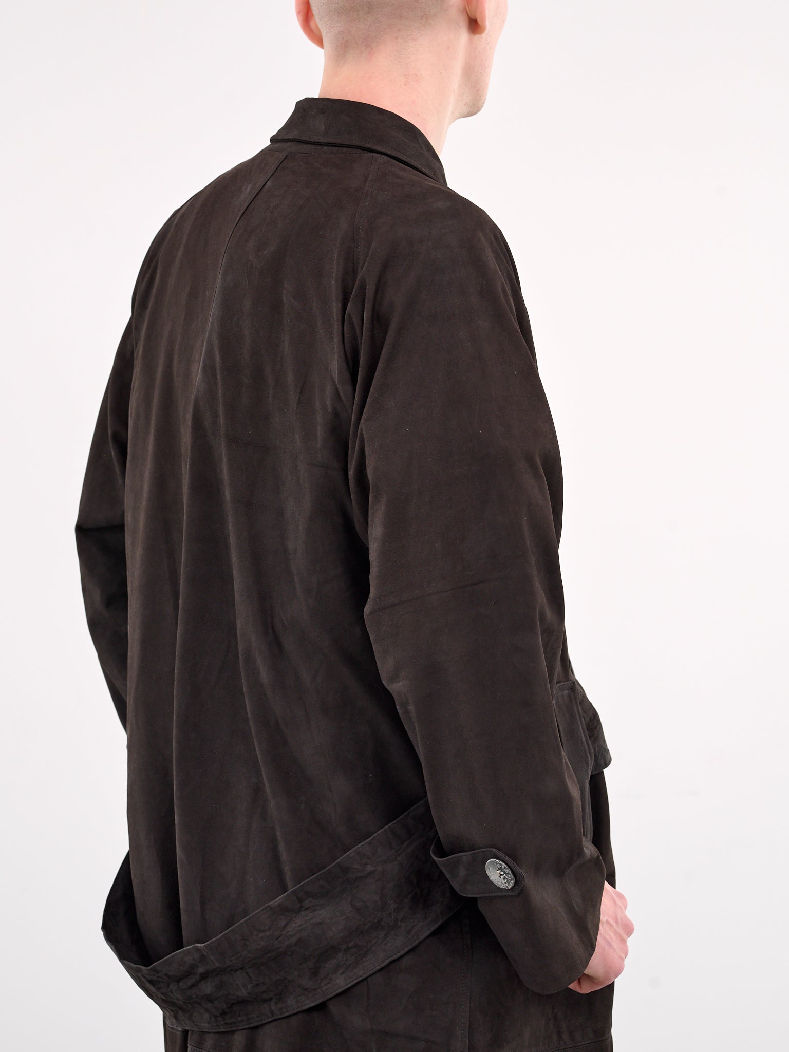 Nubuck Trench Coat (OUT-U-TRE-GAB-MUD)