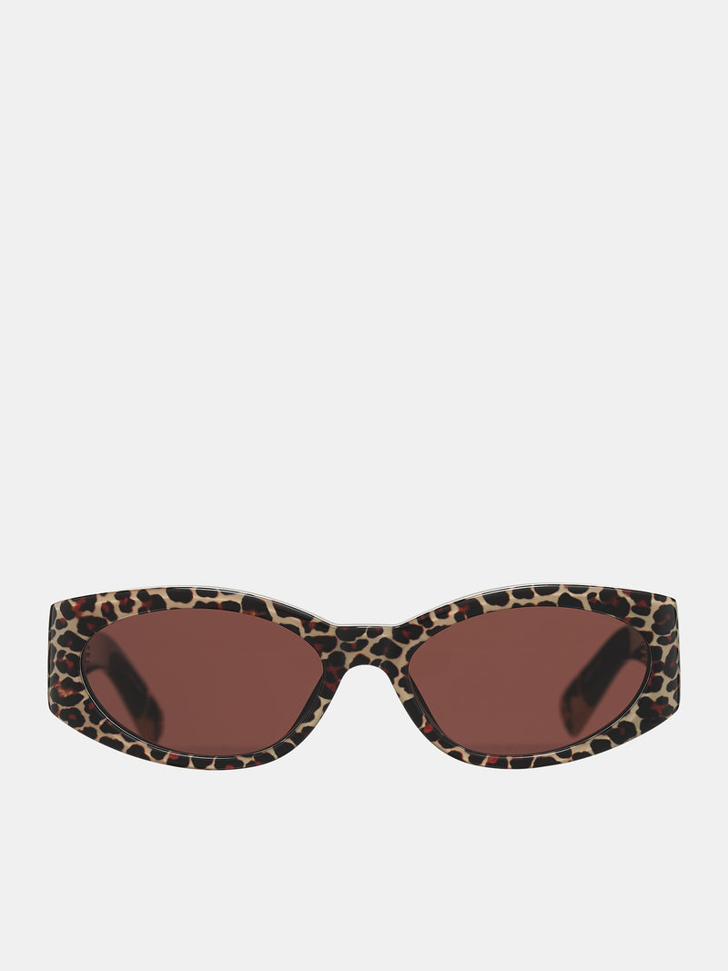 Ovalo Sunglasses (OVALO-LEOPARD-YELLOW-GOLD-BROW)