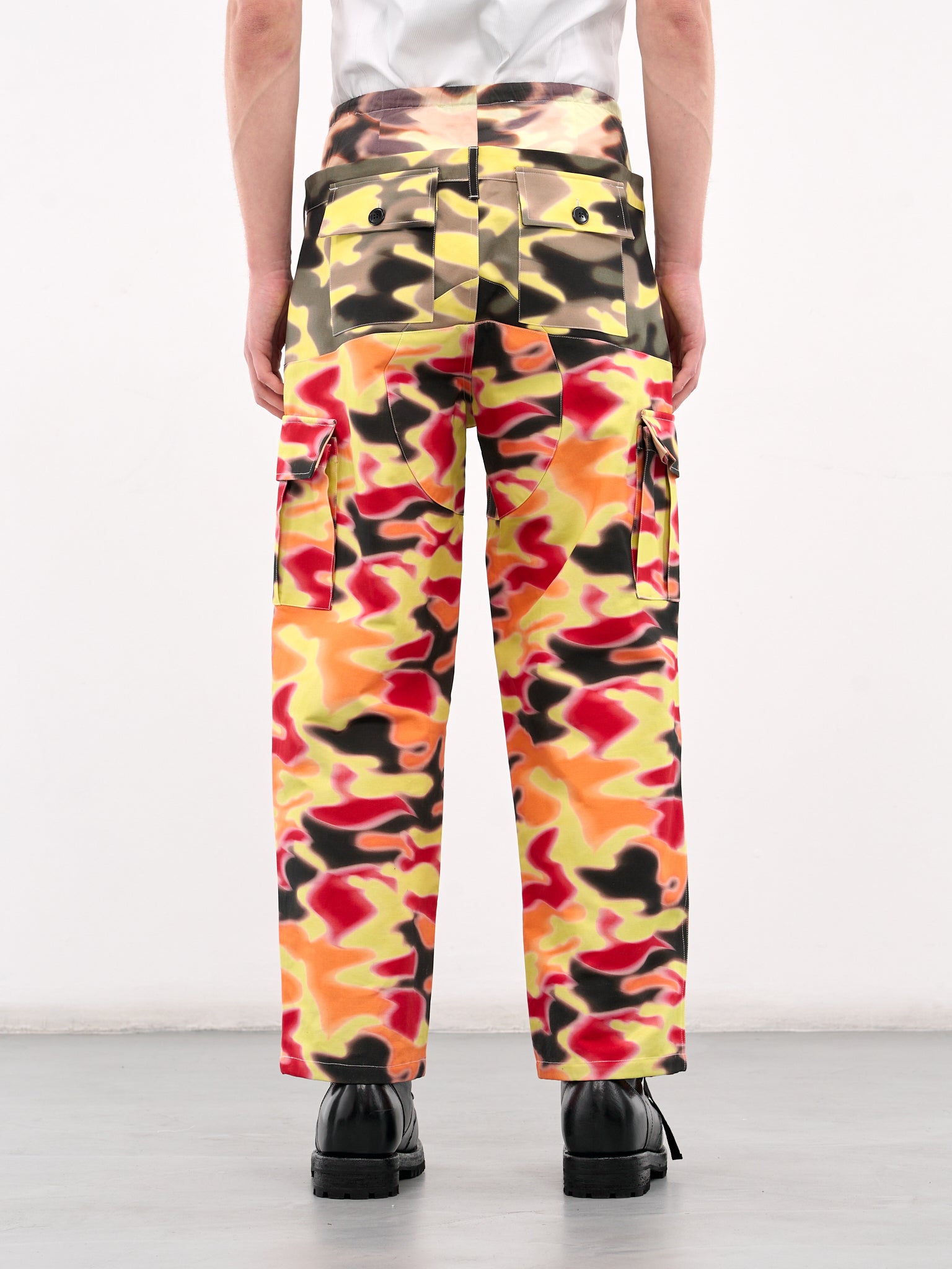 Triple Camo Cargo Pants (PA80CV07A25ORA-ORANGE)