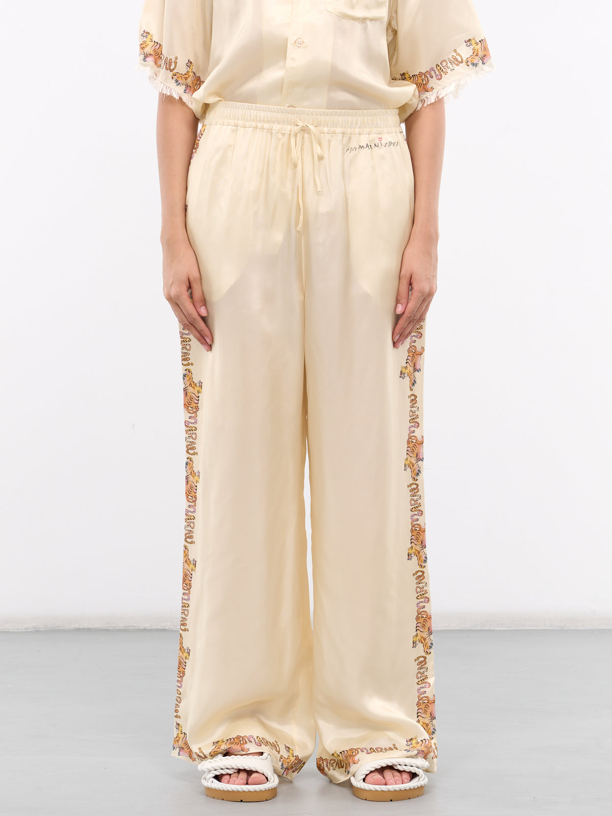 MARNI Satin Trousers | H. Lorenzo - front