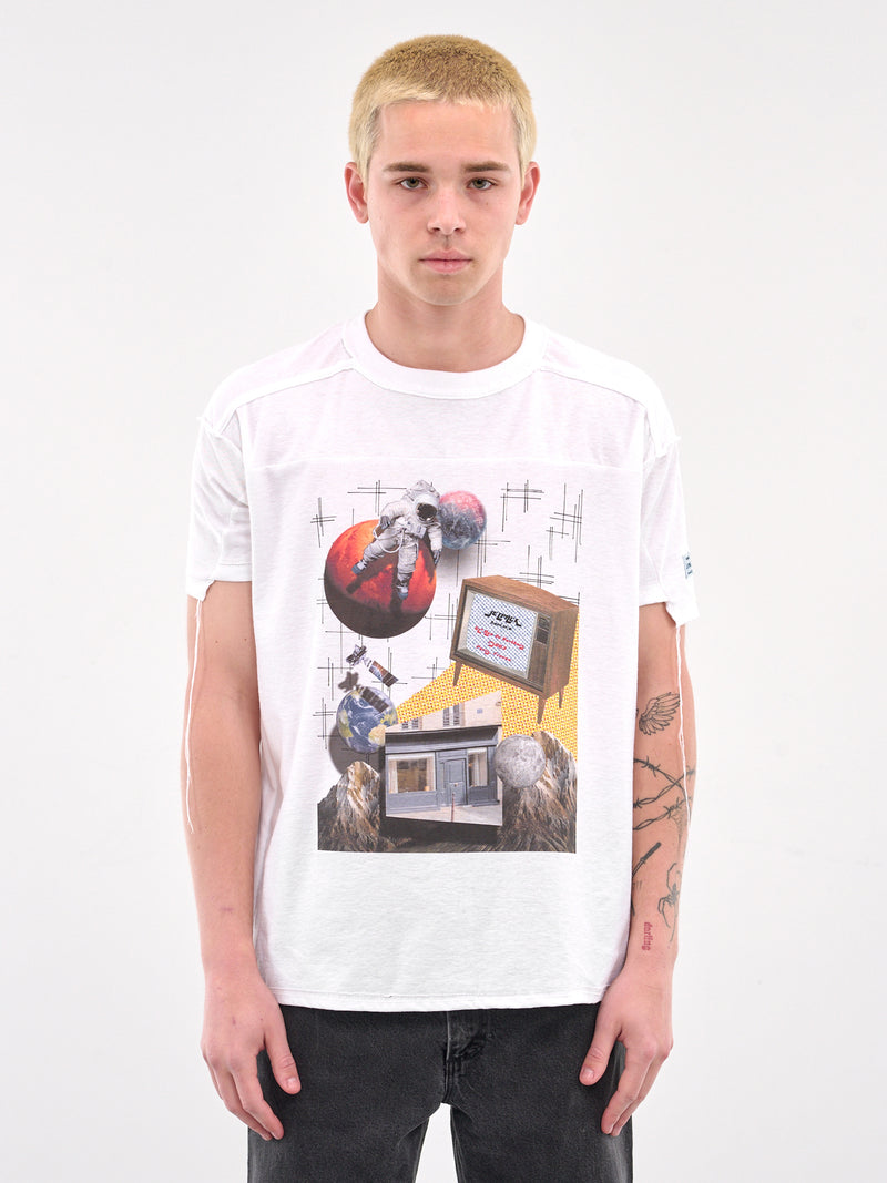 Paris Flyer Deconstructed Tee (PARIS-FLYER-WHITE)