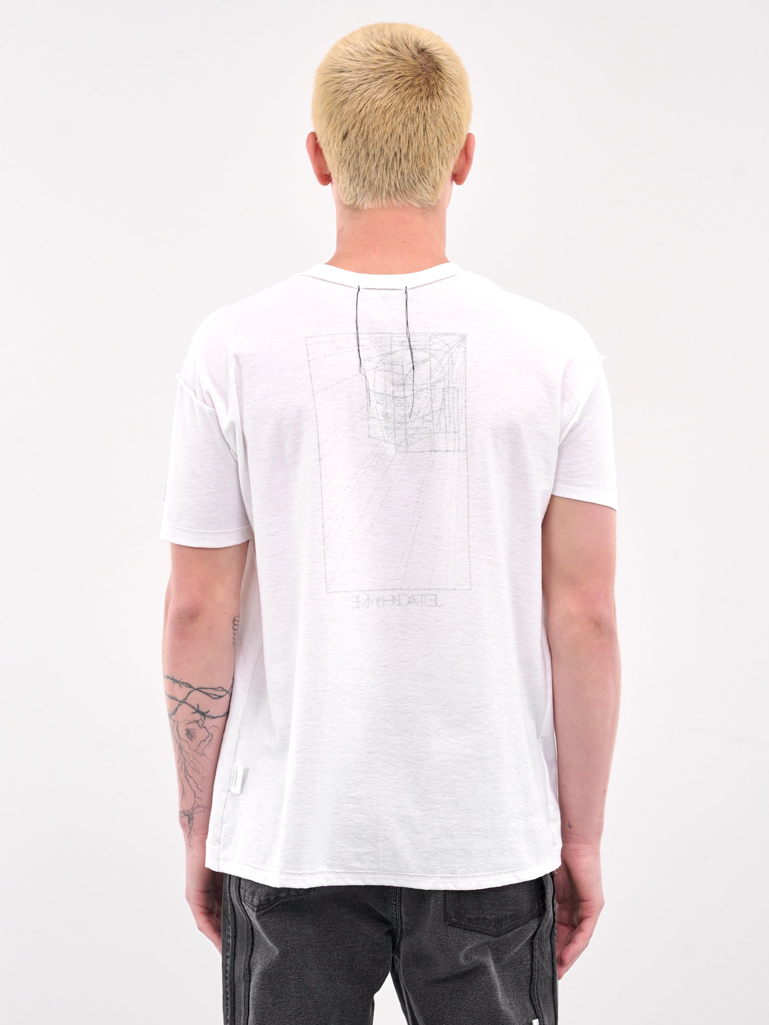 Paris Flyer Deconstructed Tee (PARIS-FLYER-WHITE)