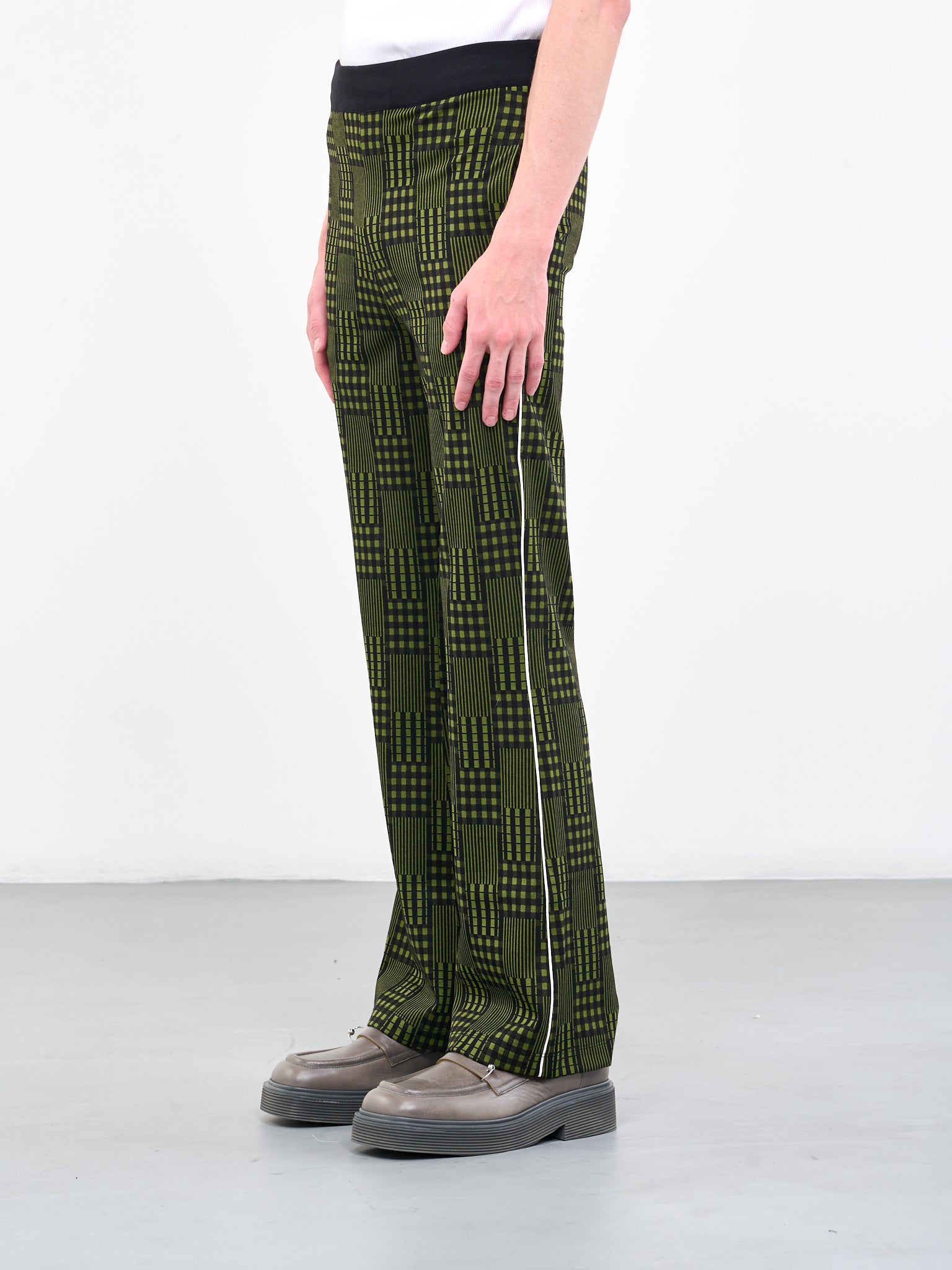 Marni Green Button-Fly Trousers