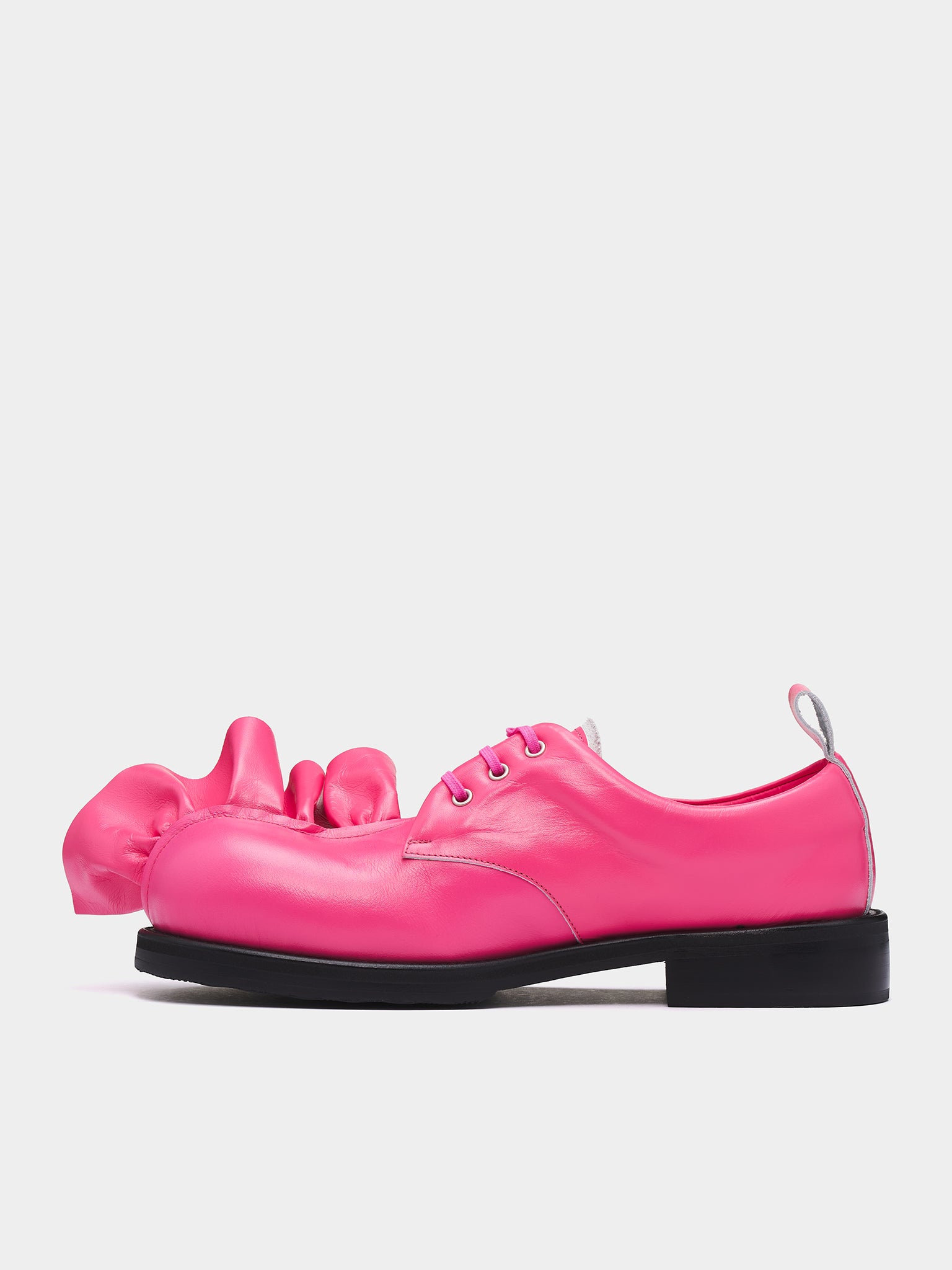 KLG Ruffled Leather Derbies (PO-K101-001-2-PINK)