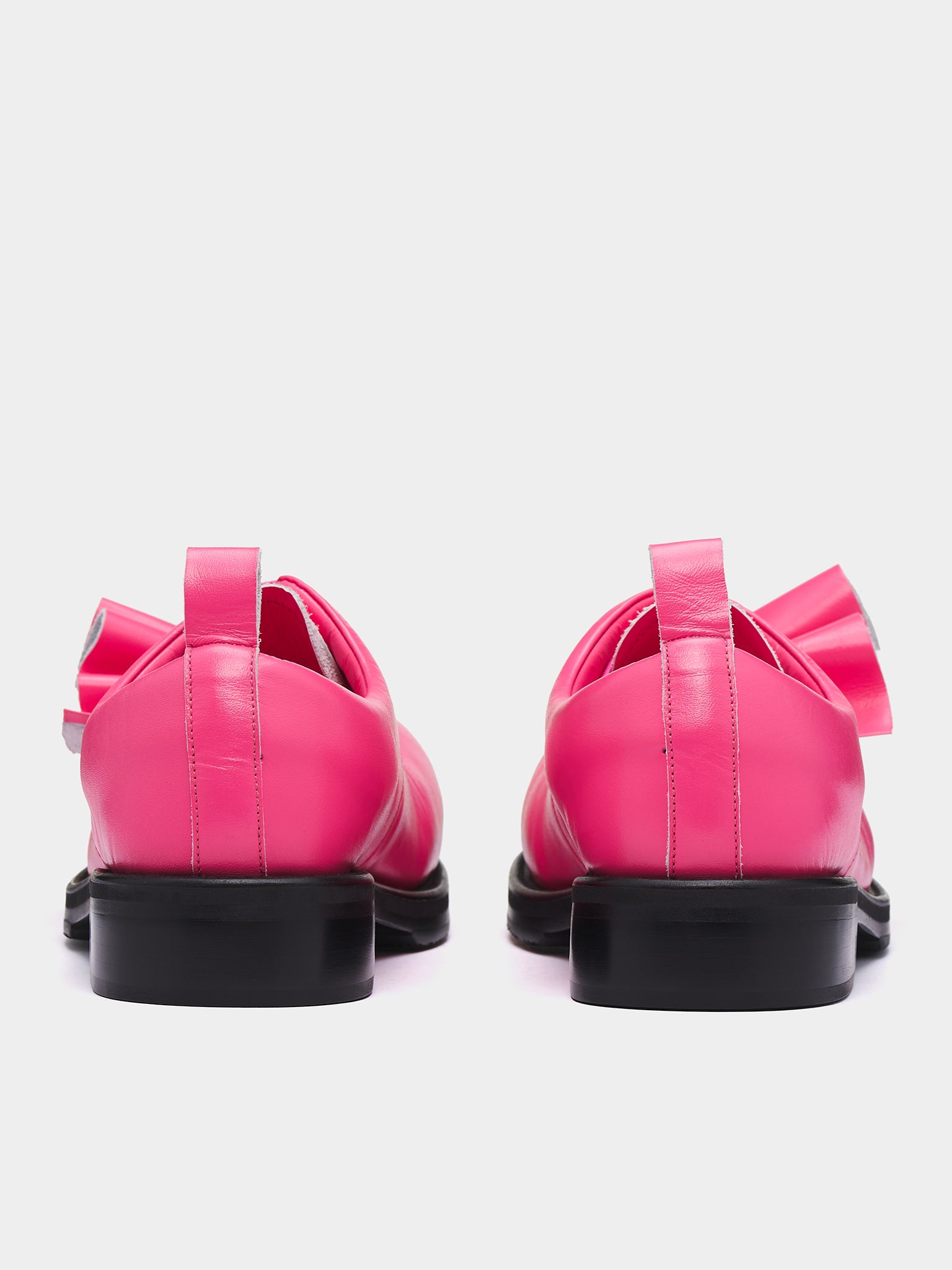 KLG Ruffled Leather Derbies (PO-K101-001-2-PINK)