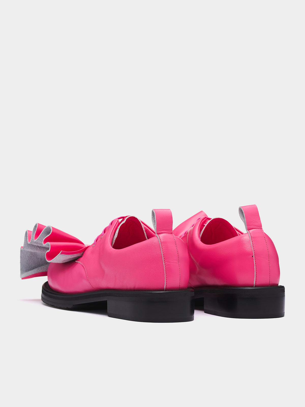 KLG Ruffled Leather Derbies (PO-K101-001-2-PINK)