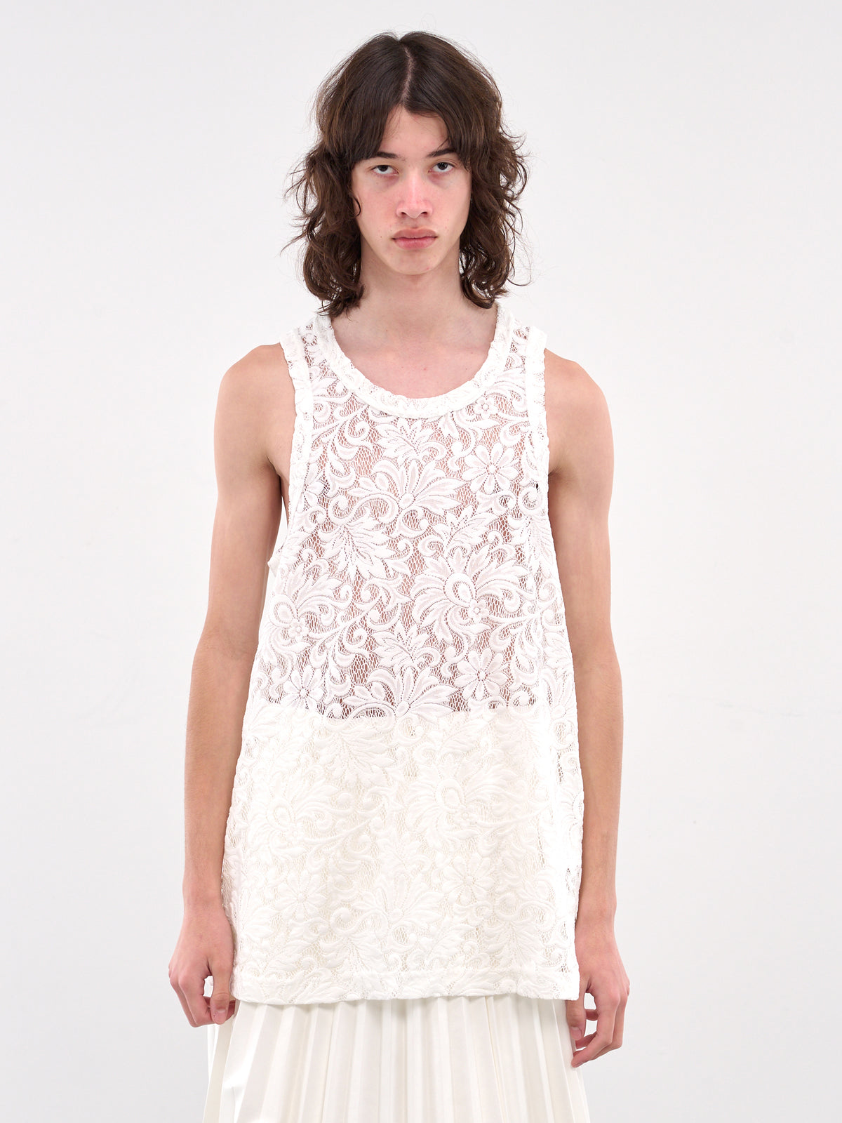 Lace Tank (PO-T035-051-2-WHITE)