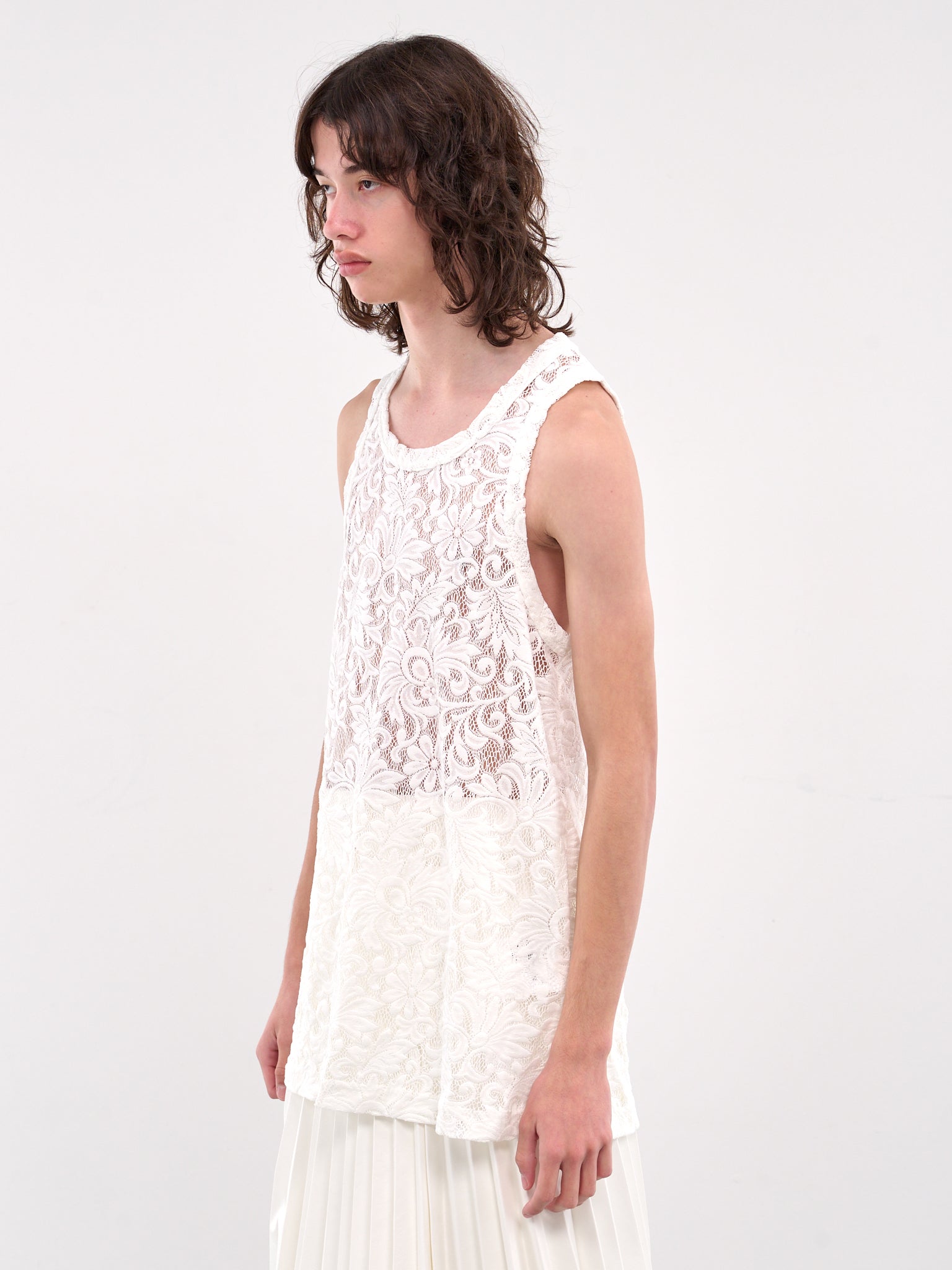 Lace Tank (PO-T035-051-2-WHITE)