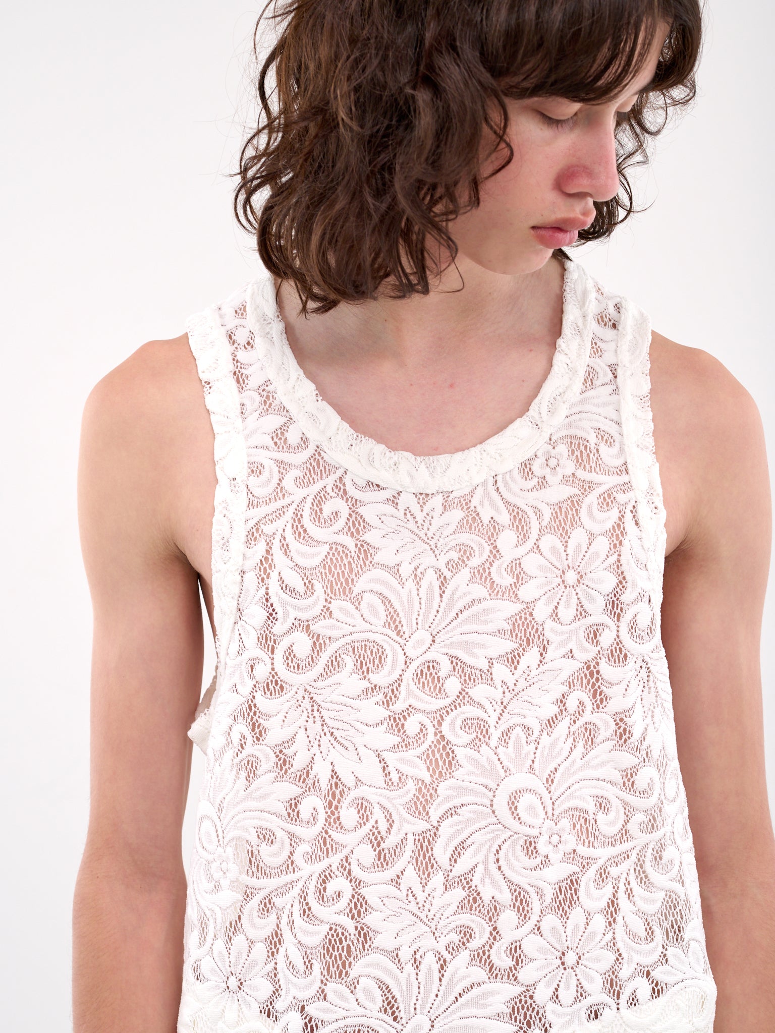 Lace Tank (PO-T035-051-2-WHITE)