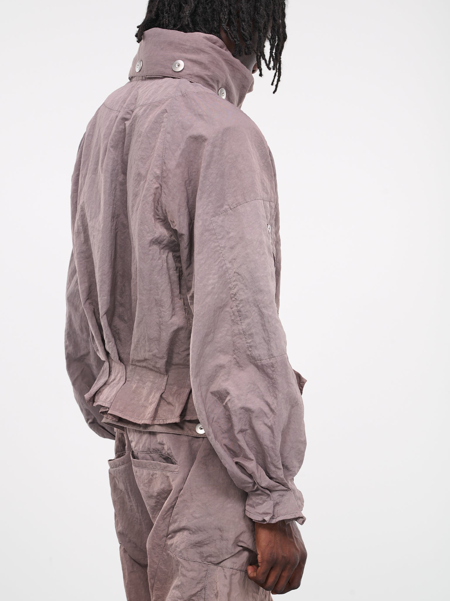 Tech Pleated Jacket (PRK102-02-DYED-SMOKE)