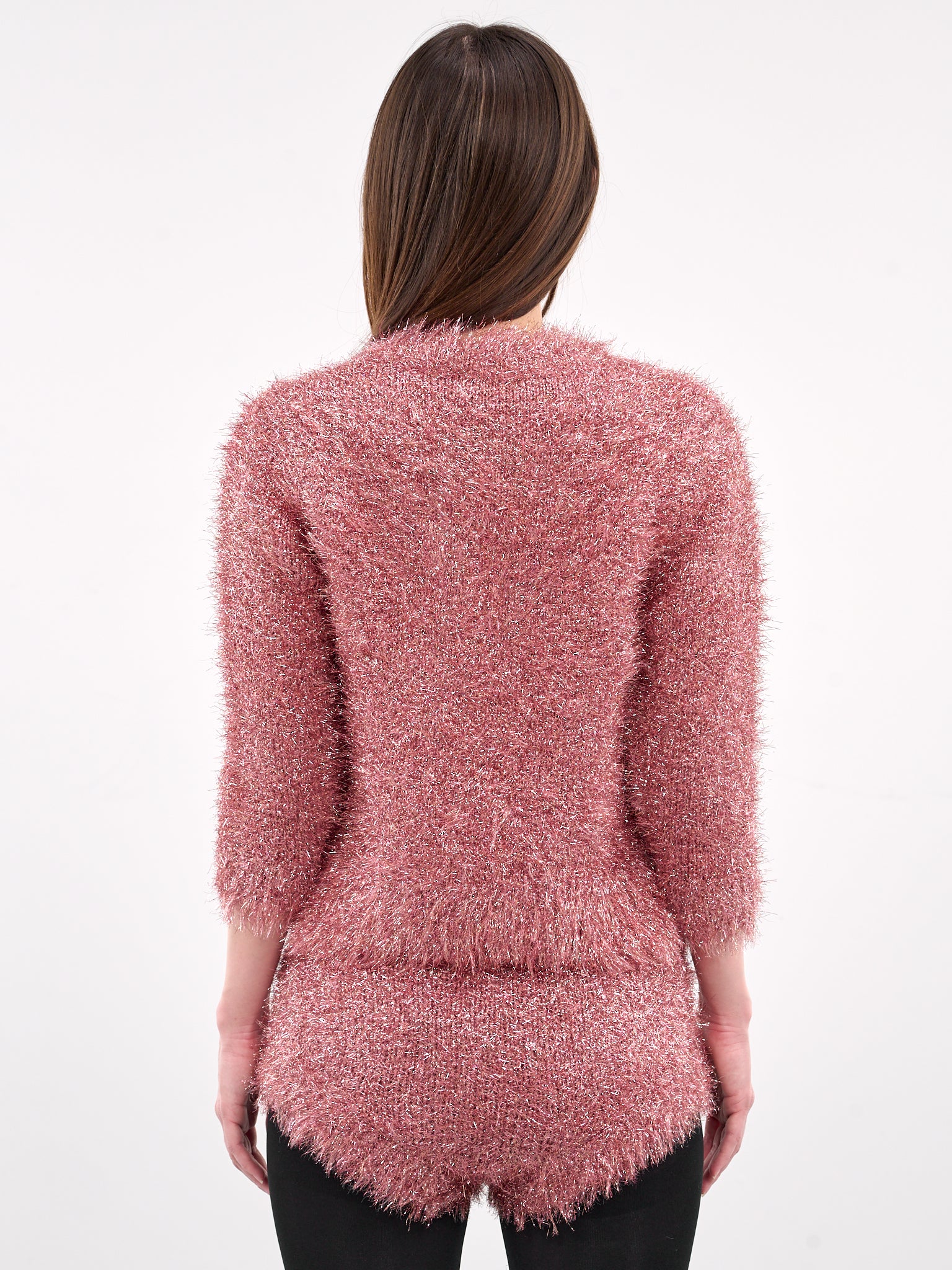 Tinsel Knit Jacket (PRMK2-0664-PINK)