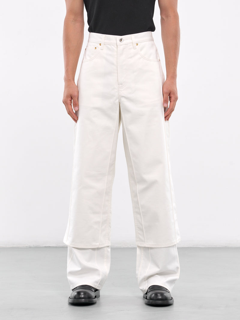 Layered Trousers (PT-CB2-654-030-WHITE)