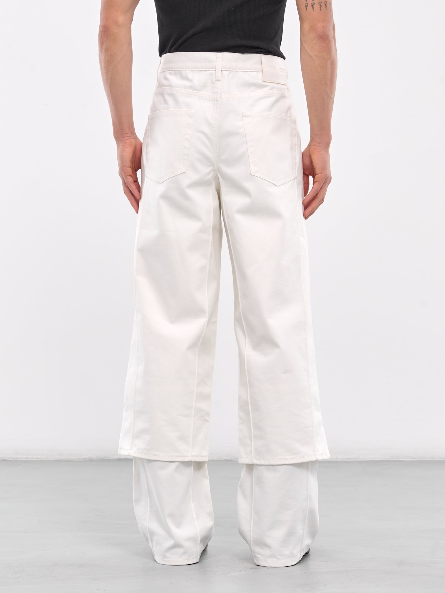 Layered Trousers (PT-CB2-654-030-WHITE)