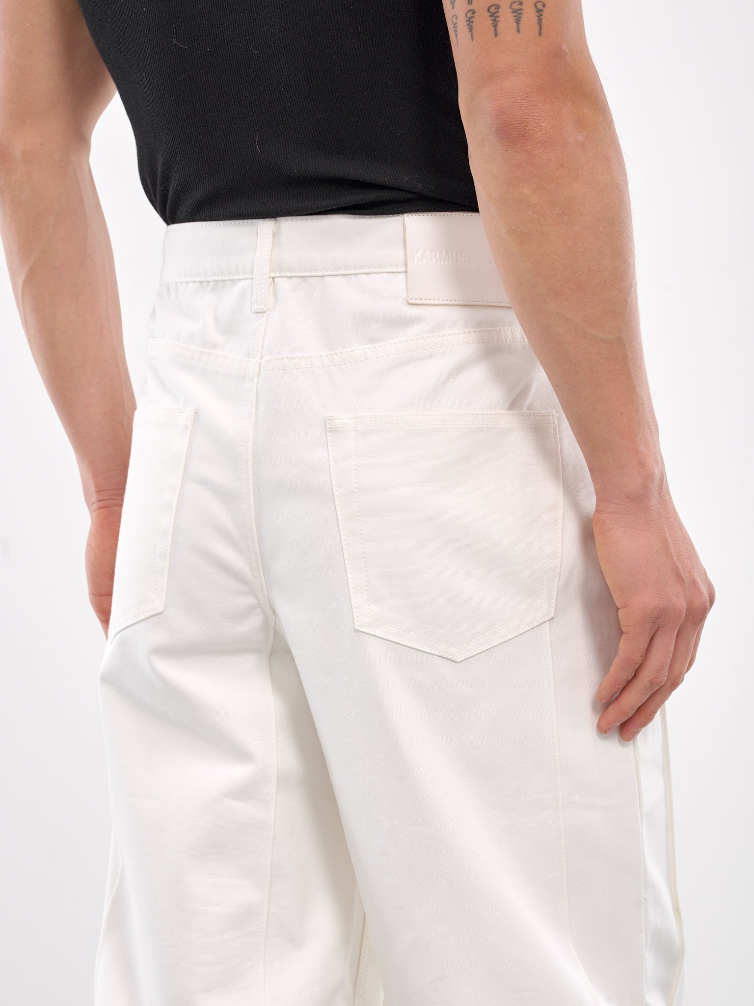 Layered Trousers (PT-CB2-654-030-WHITE)