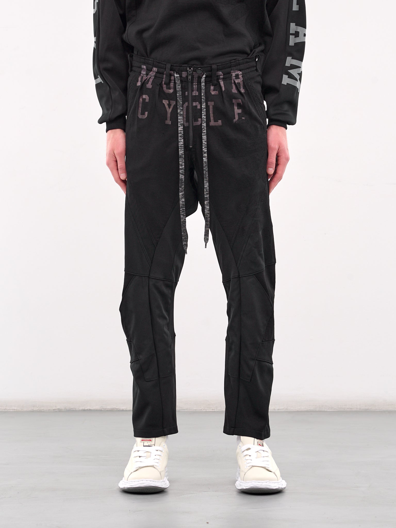 Graphic Paneled Trousers (PT-SV-NGS-1009-BLACK)