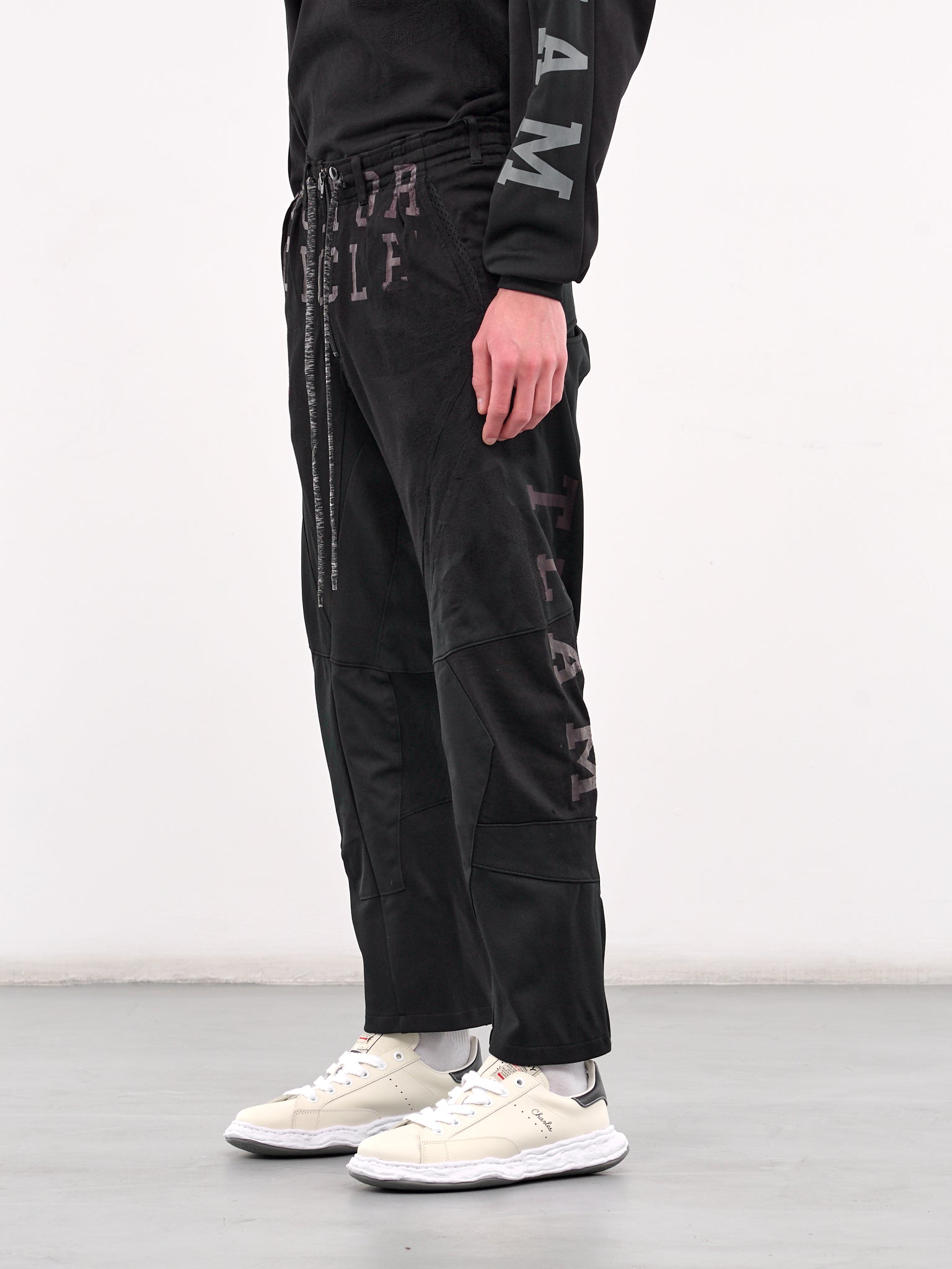 Graphic Paneled Trousers (PT-SV-NGS-1009-BLACK)