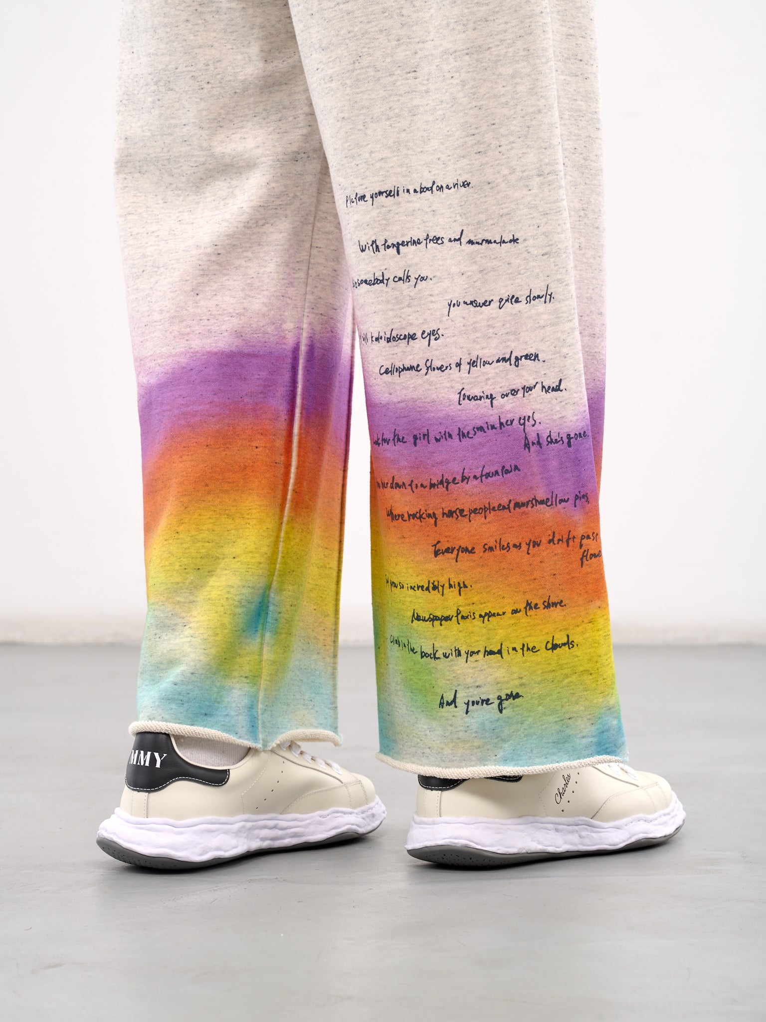 Graphic Dyed Sweatpants (PT-SV-NGS-1011-OATMEAL)