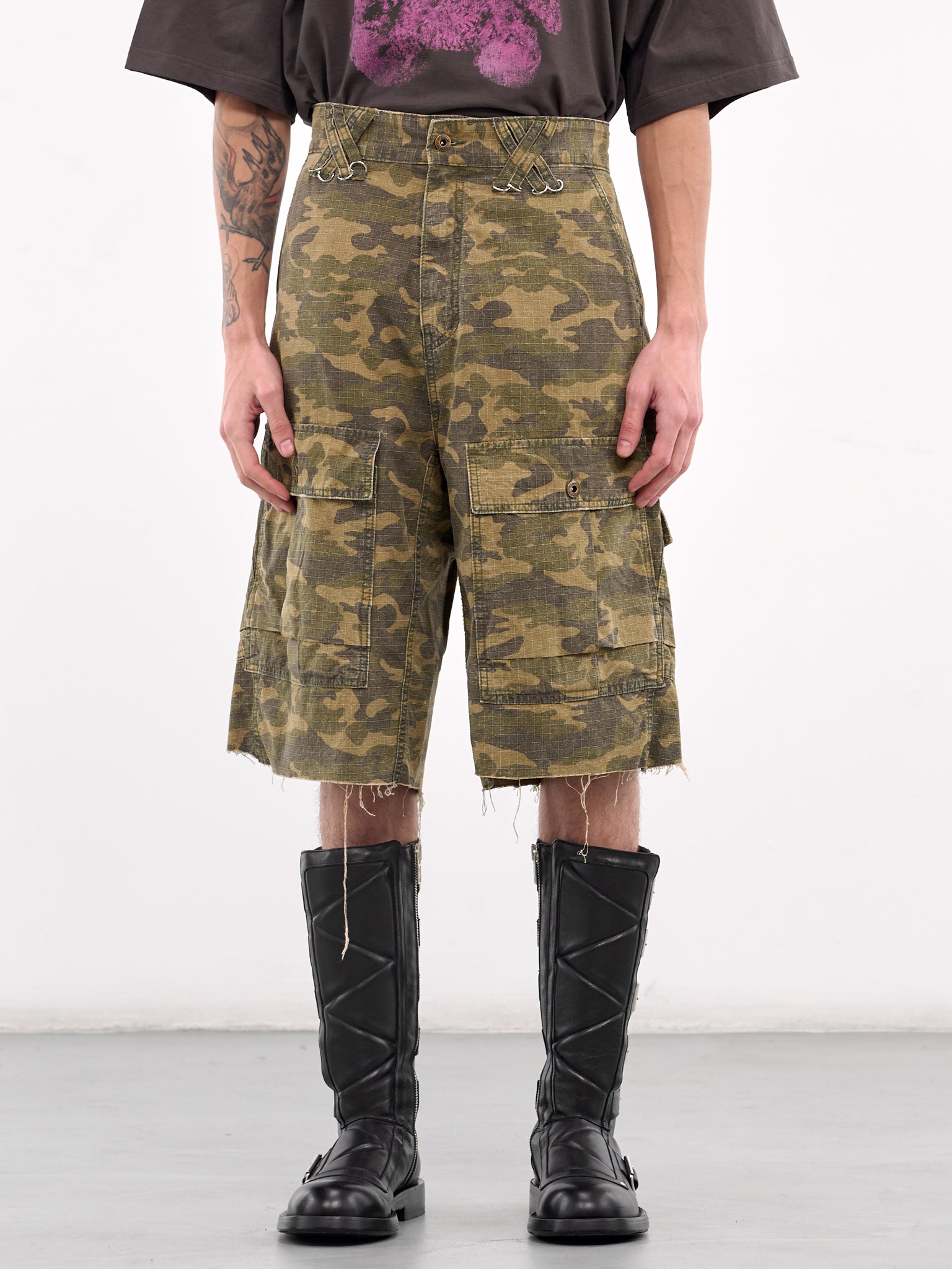 Camouflage Vintage Shorts (PT0-25-230-MIX)