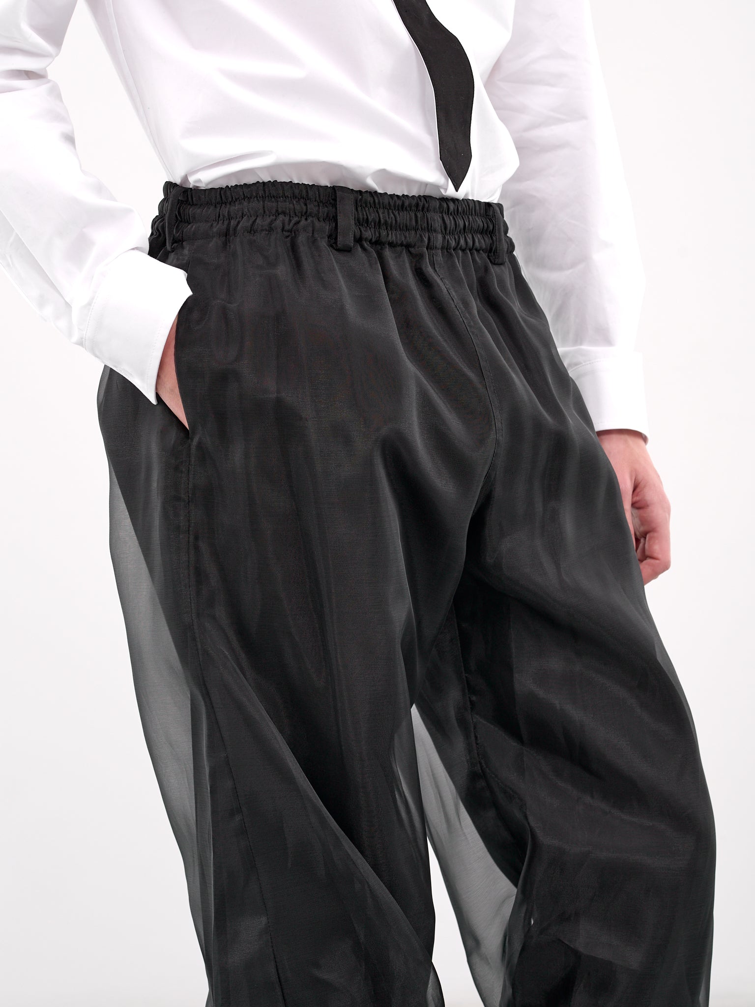 Layered Twist Trousers (PT0-25-268-BLACK)