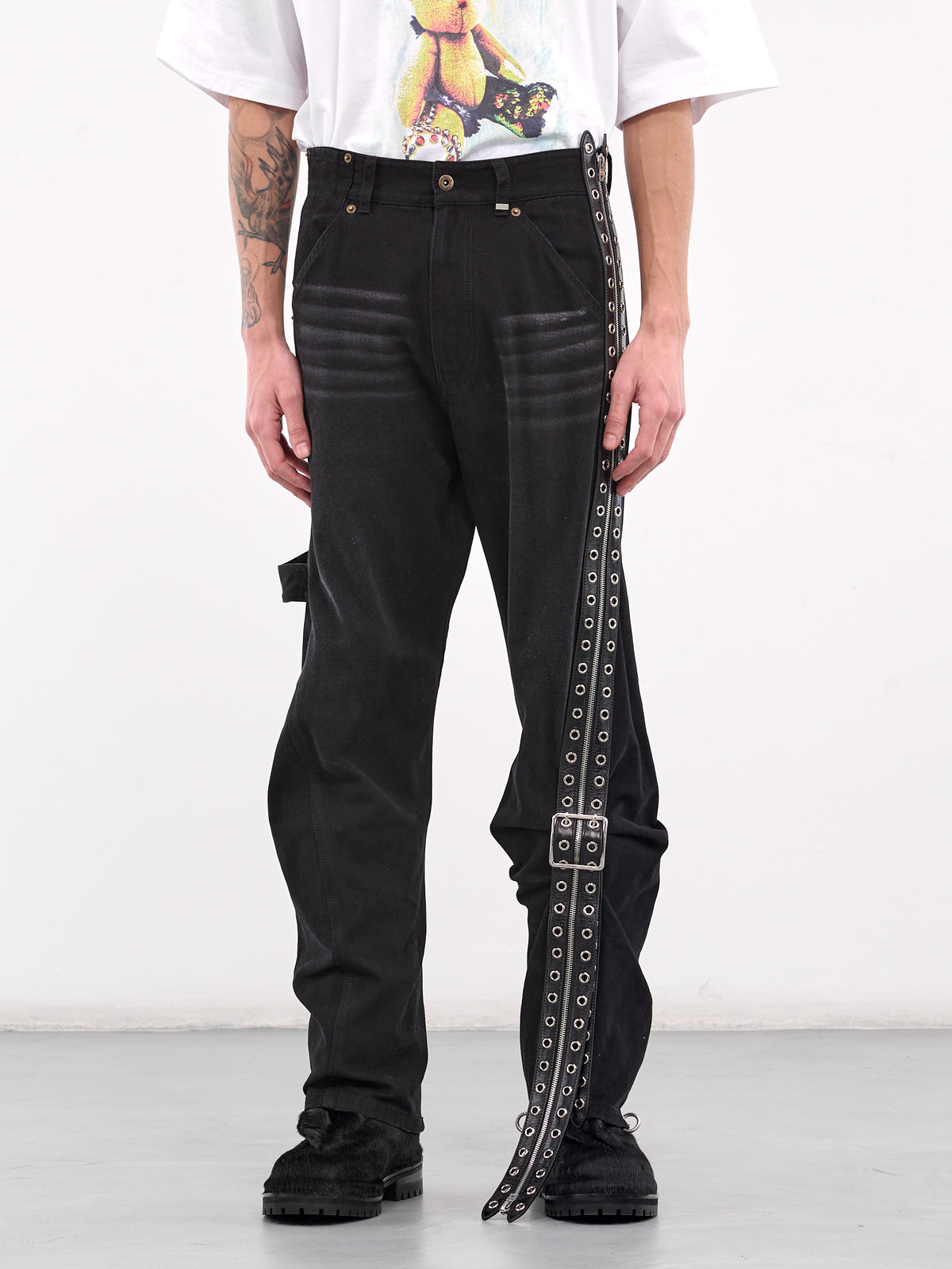 Belt Detailed Work Pants (PT0-25-278-BLACK)