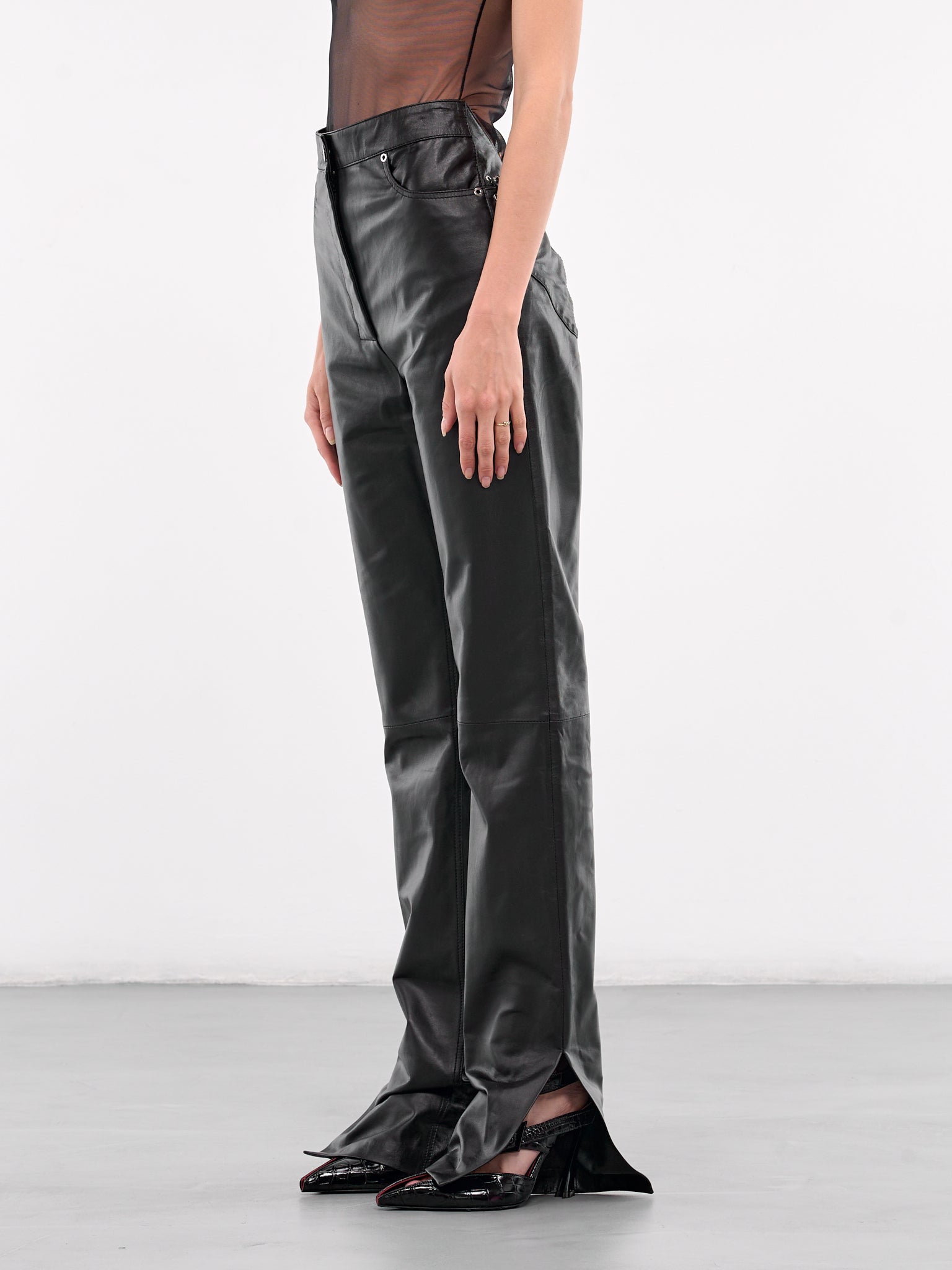 Alistair Trousers (PT012-W-LEA-BLACK)