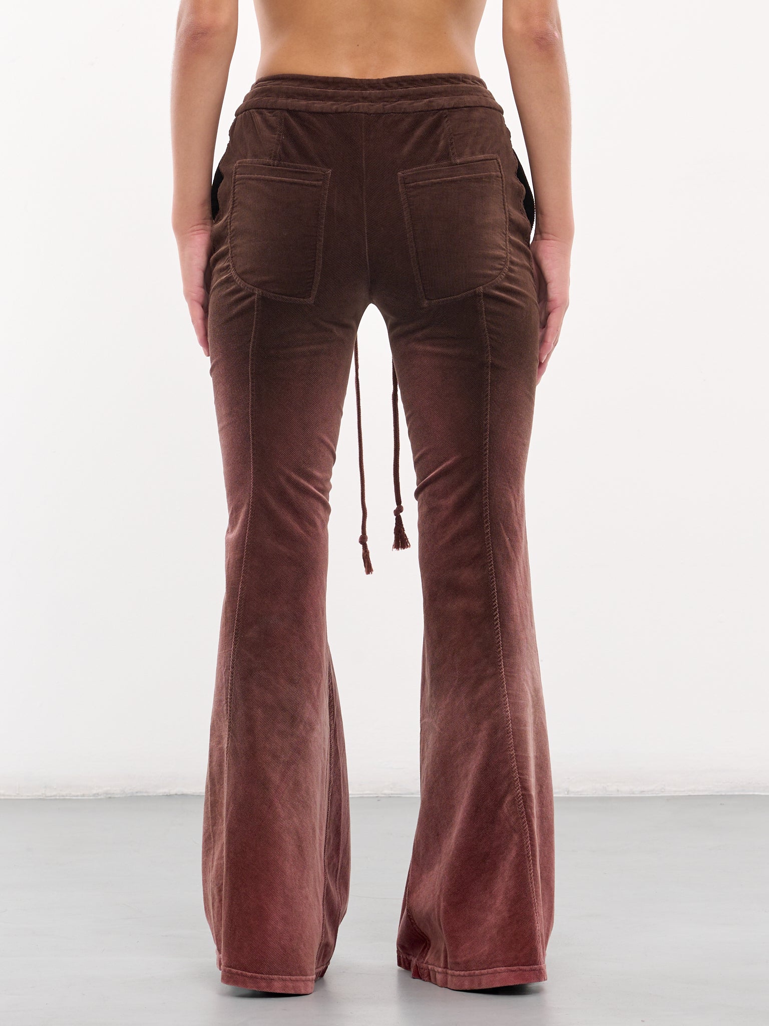 Flared Corduroy Trousers (PT06C1BR440-BROWN)