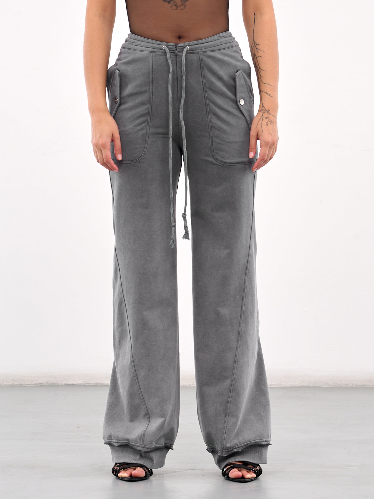 Loose Washed Pants (PT07C1BU680-GREY-BLUE)