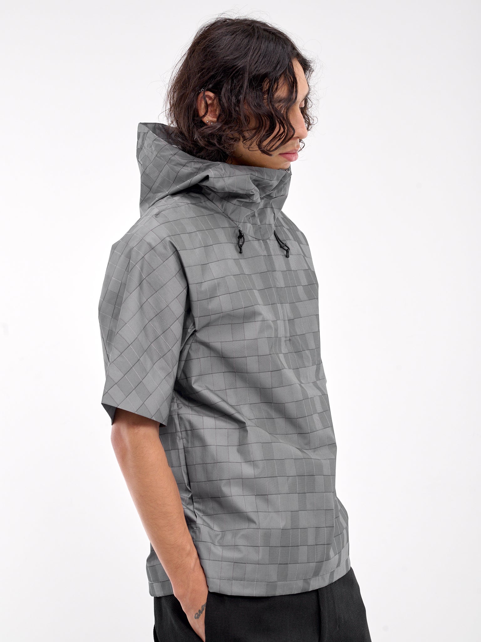 Morris Hood Shirt (PTKNSS01B-GREY-GRID)