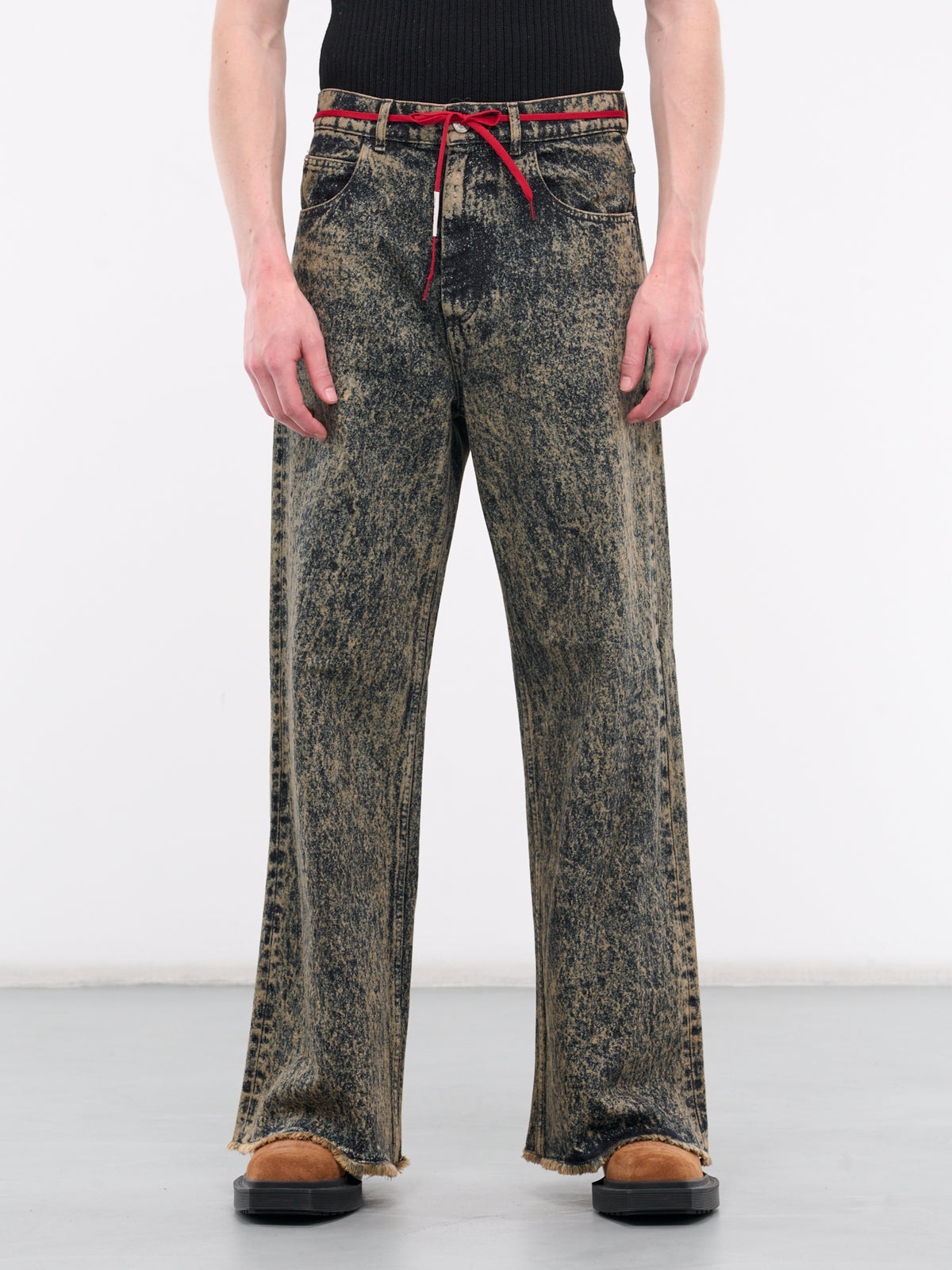 MARNI Marble-Dyed Flare Jeans | H. Lorenzo - front