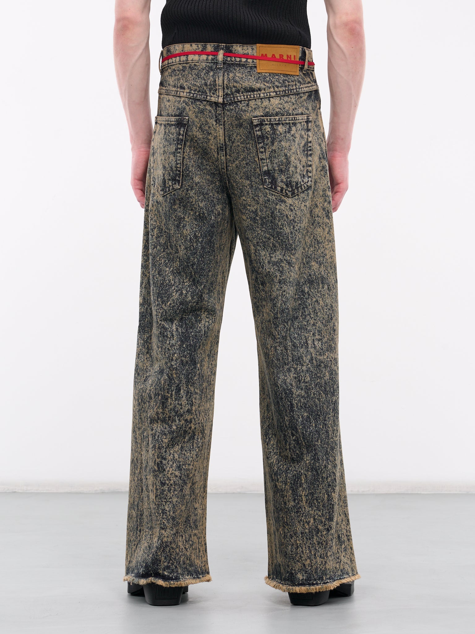 MARNI Marble-Dyed Flare Jeans | H. Lorenzo - back