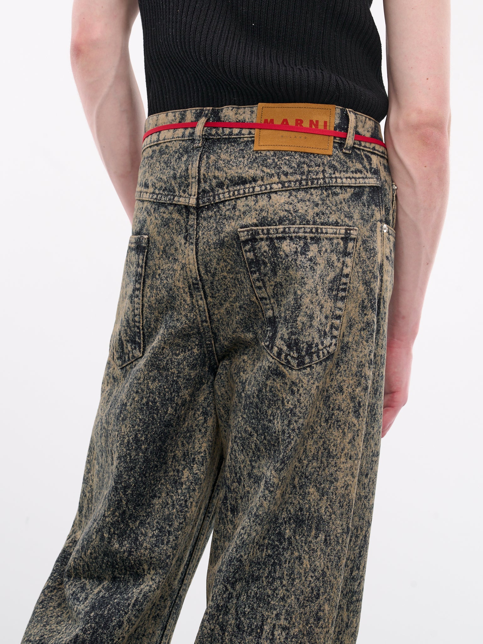 MARNI Marble-Dyed Flare Jeans | H. Lorenzo - detail 1