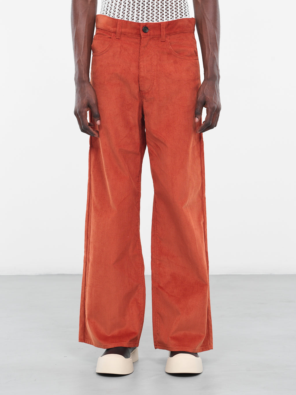 Orange Corduroy Pants - kimbermoose