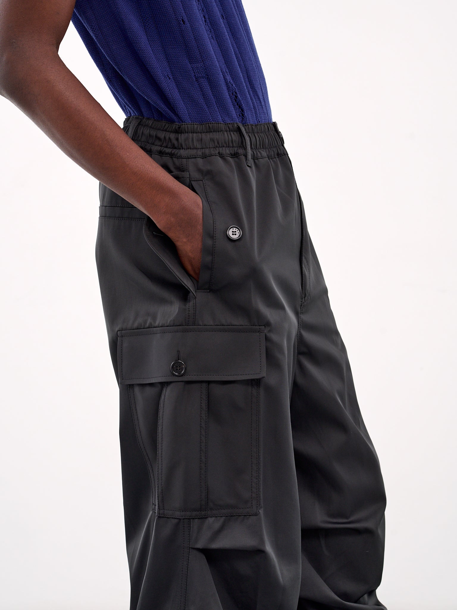 Taffeta Cargo Pants (PUMU0247S0-UTP789-BLACK)